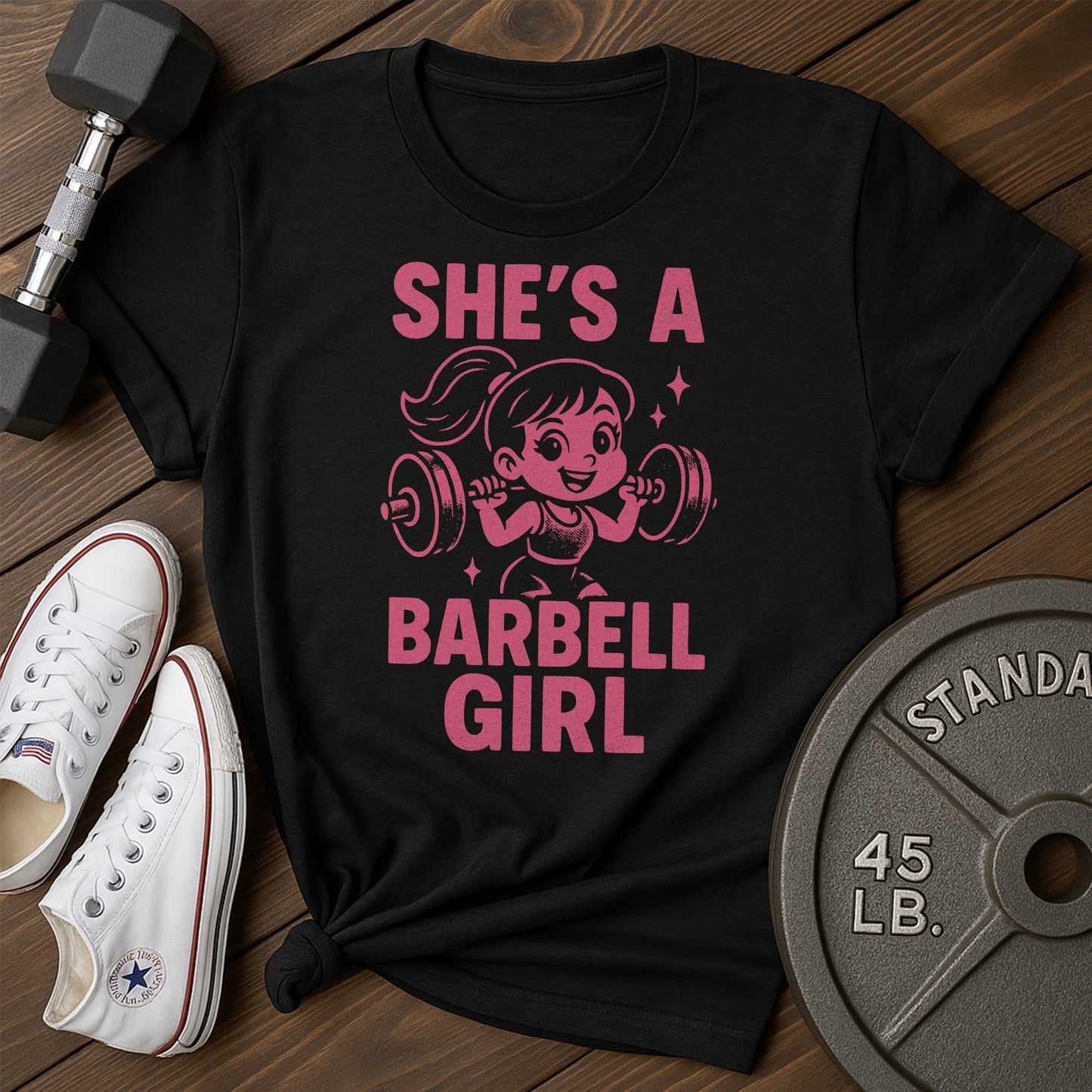 Barbell Babe Ad T-Shirt