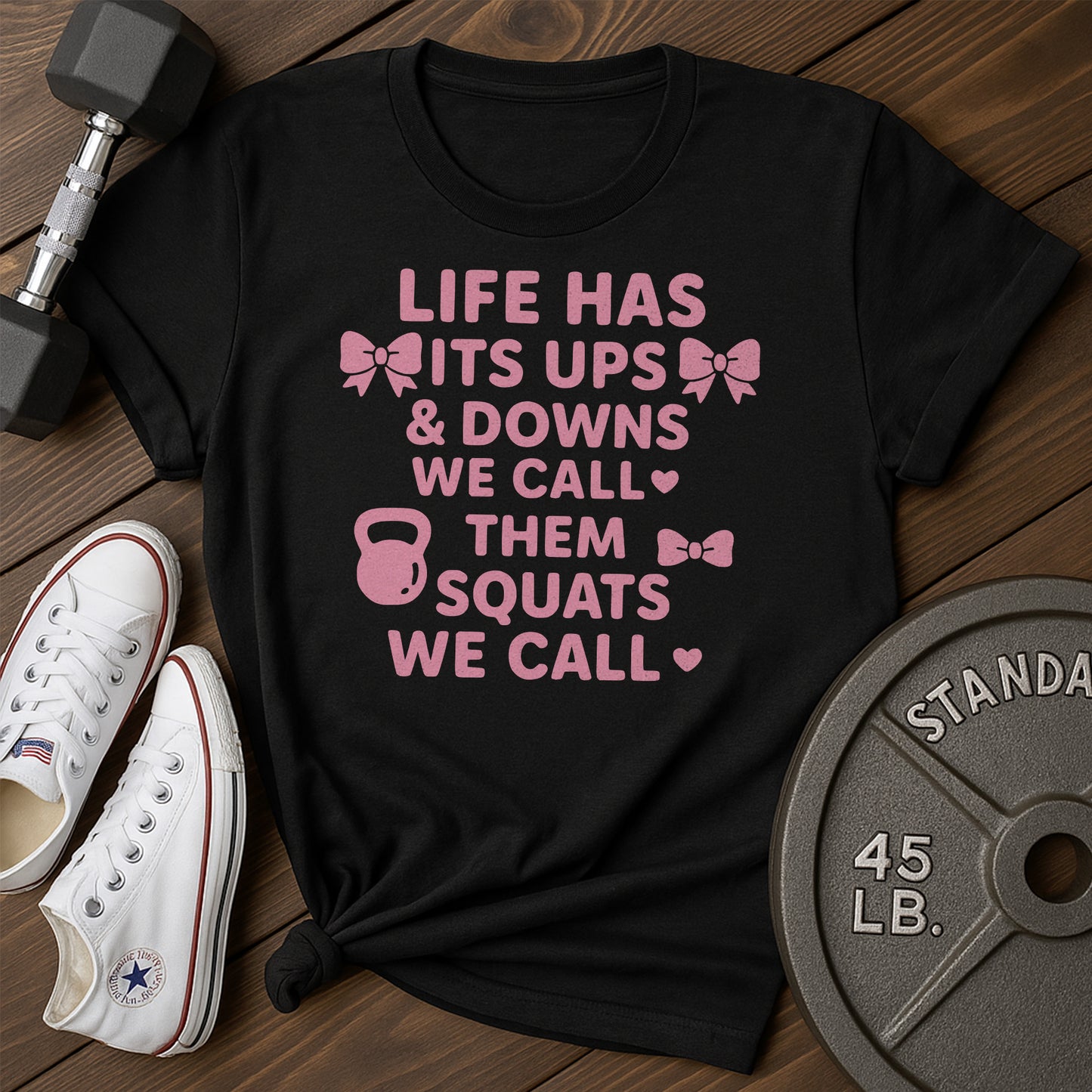 Bow Squats Ab T-Shirt