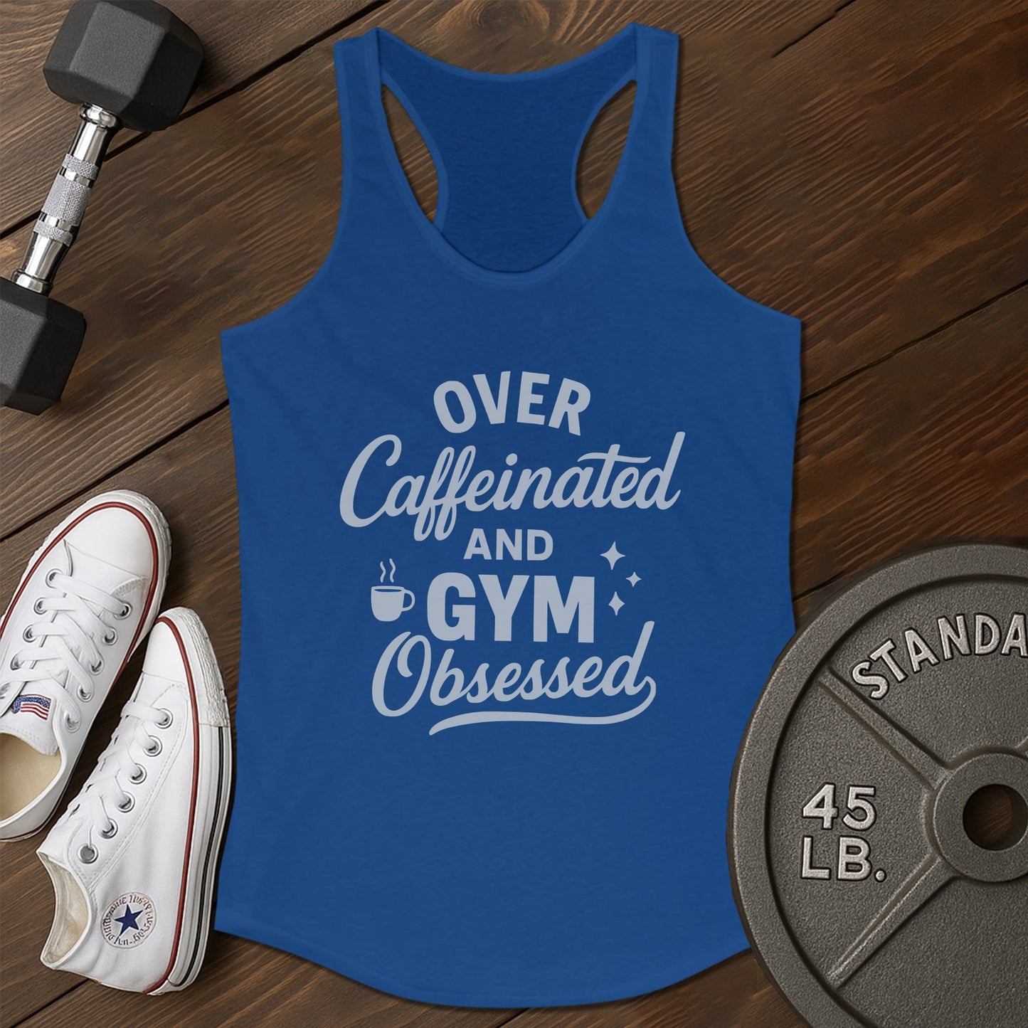 Caffinated Gym Ag Tank - blue - Caffinated Gym AG tank Blue.jpg