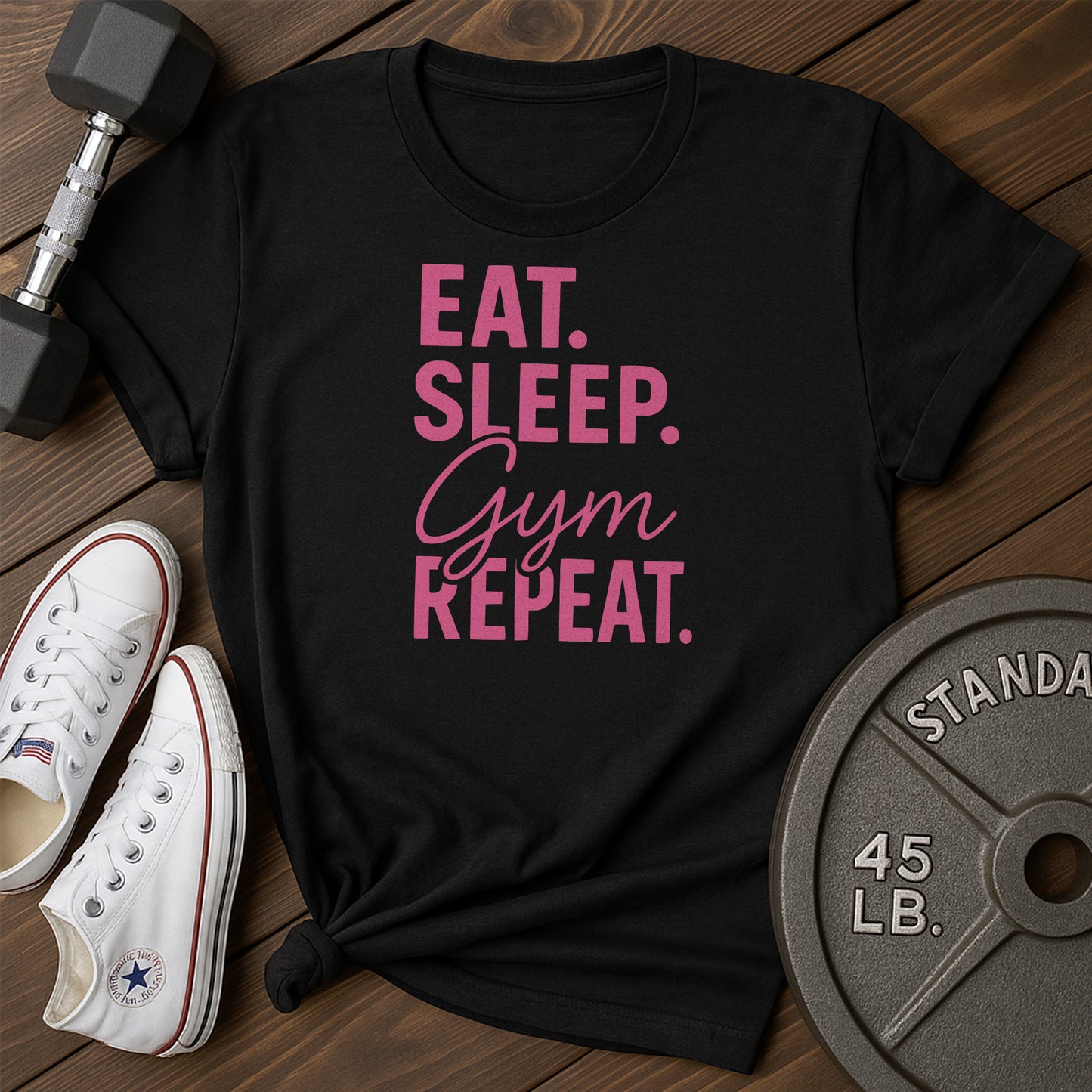Eat Sleep Gym Ad T-Shirt