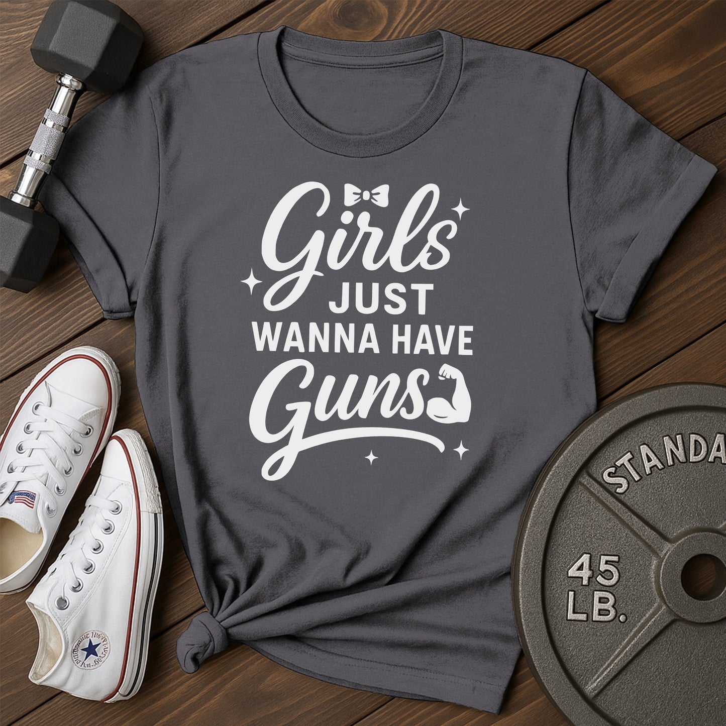 Girls Just Ag T-Shirt - charcoal - Girls Just AG Charcoal.jpg