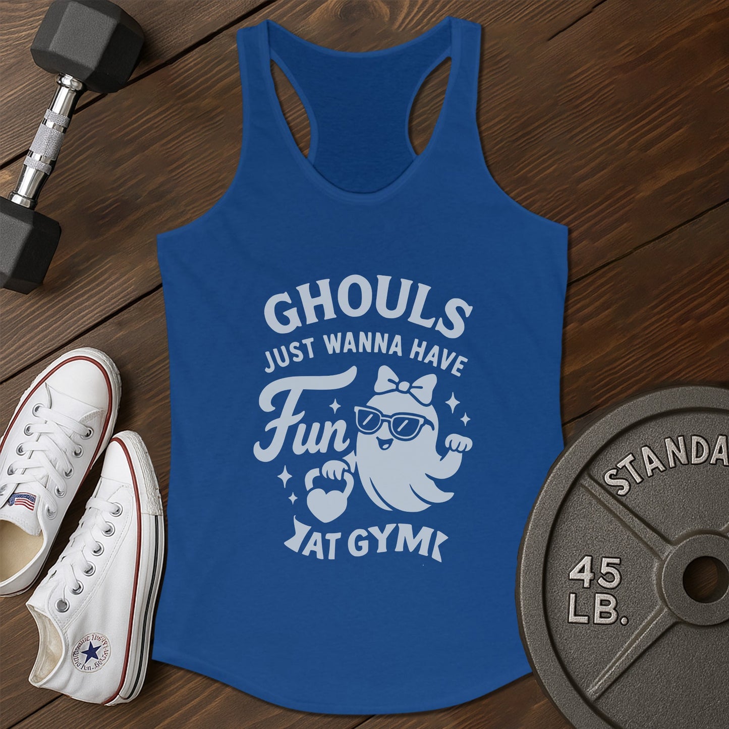 Gym ghouls an Tank - blue - Gym Ghouls AN tank Blue.jpg