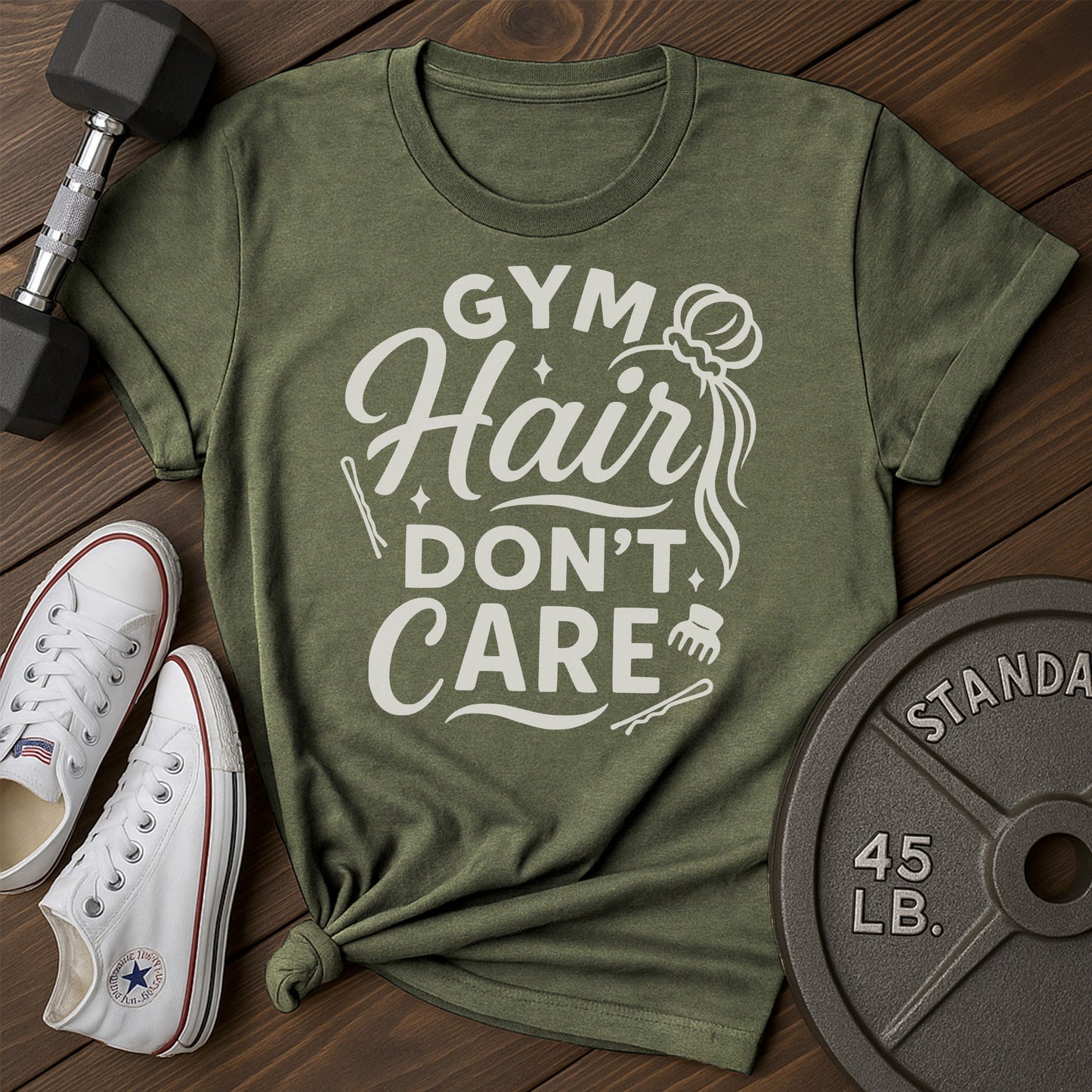 Gym Hair Ag T-Shirt - green - Gym Hair AG Green.jpg