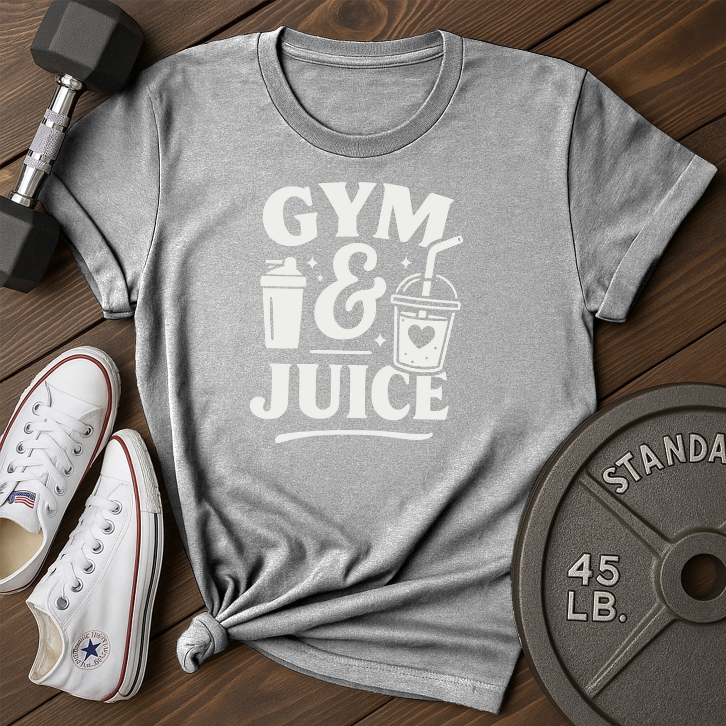 Gym juice an T-Shirt - gray - Gym Juice AN Gray.jpg