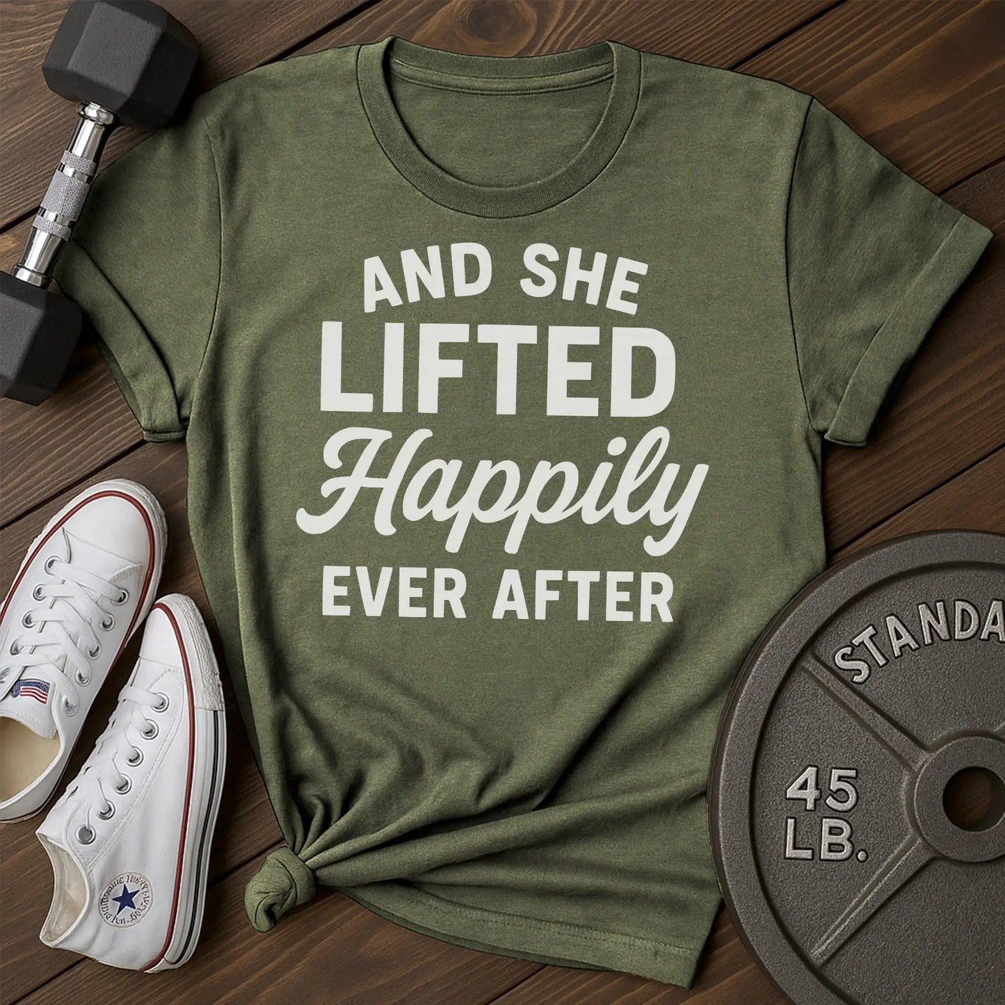 Happy lifter av T-Shirt - green - Happy Lifter AV Green.jpg
