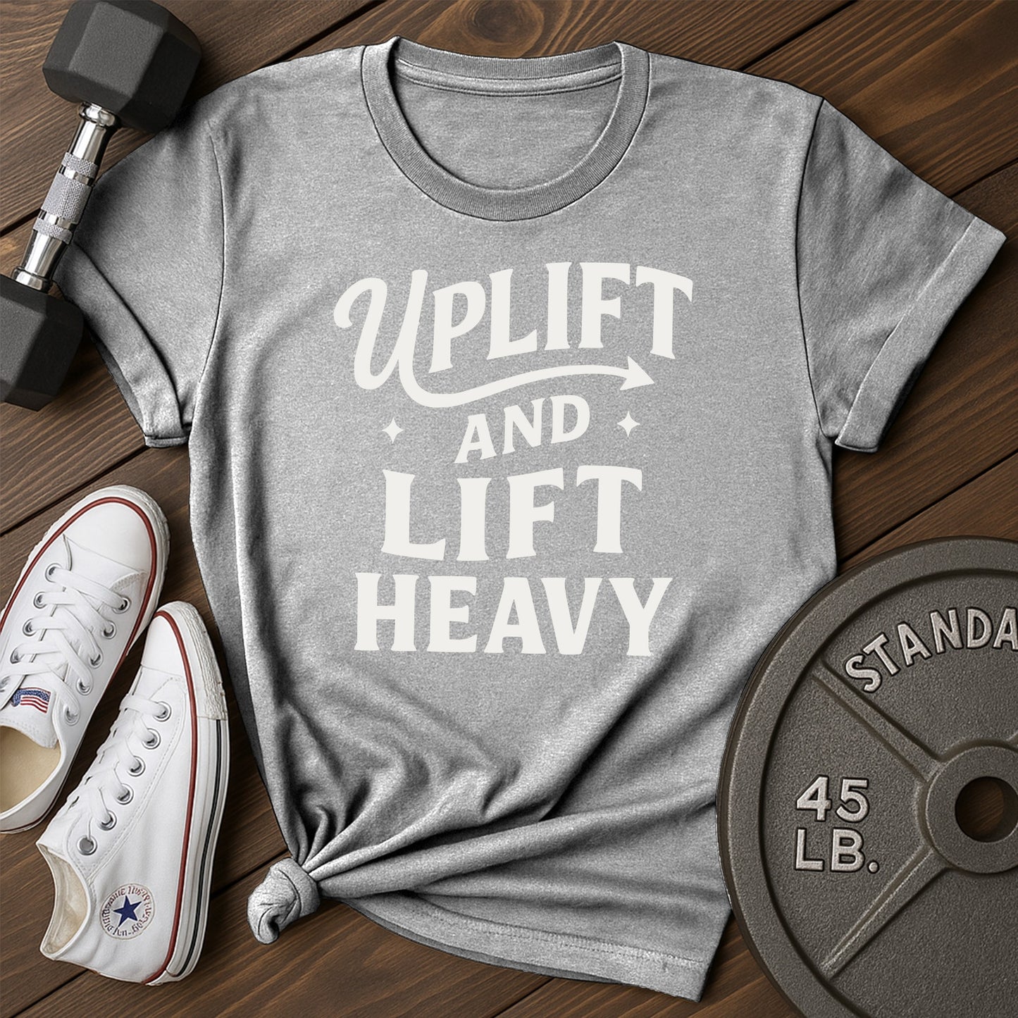 Heavy uplift an T-Shirt - gray - Heavy Uplift AN Gray.jpg