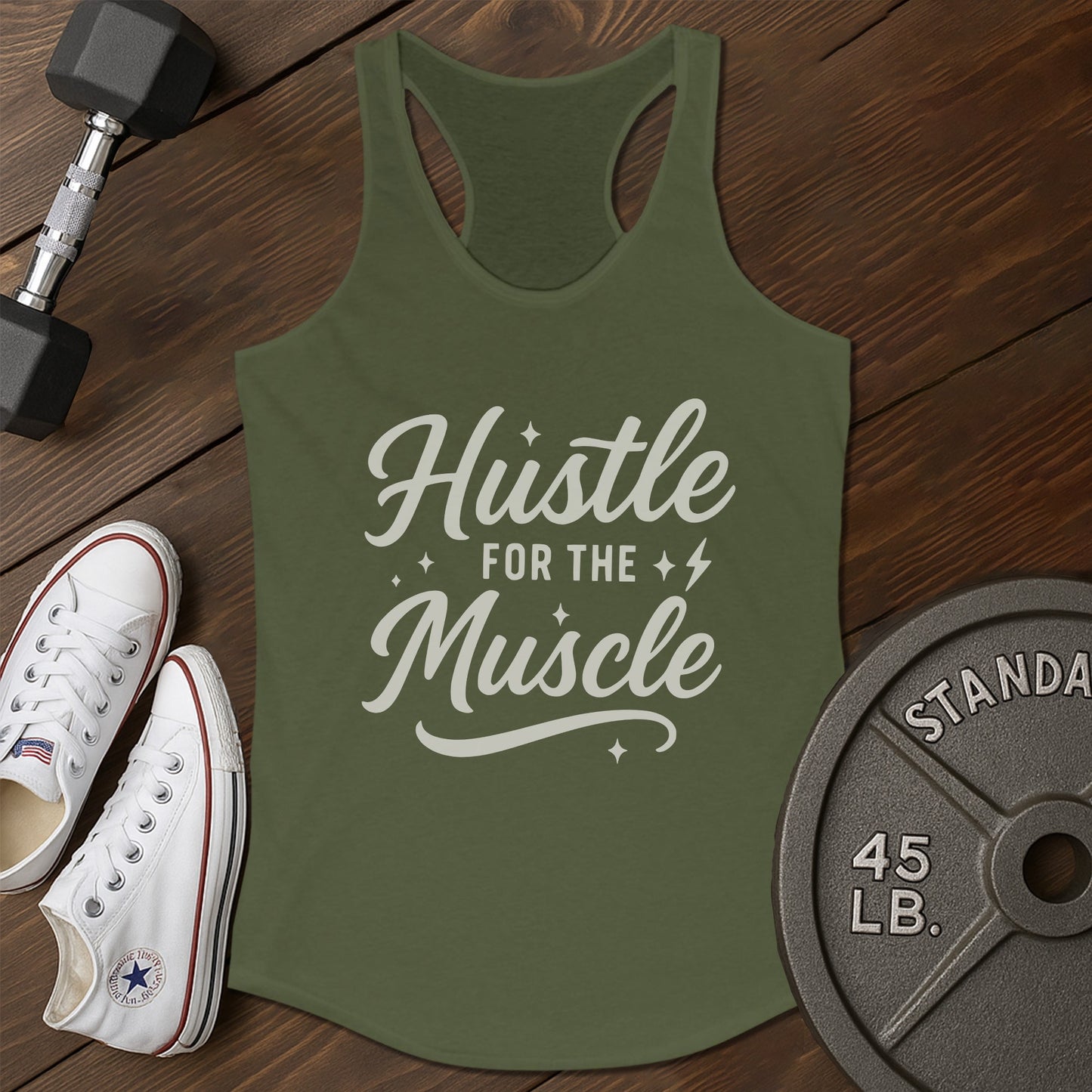 Hustle Muscle Ag Tank - green - Hustle Muscle AG tank Green.jpg