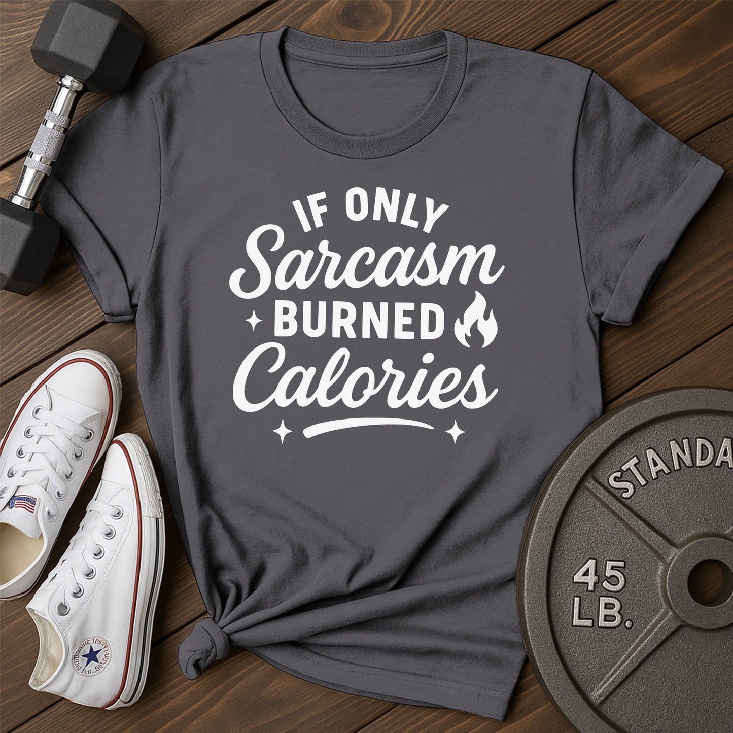 If Only Ag T-Shirt - charcoal - If Only AG Charcoal.jpg