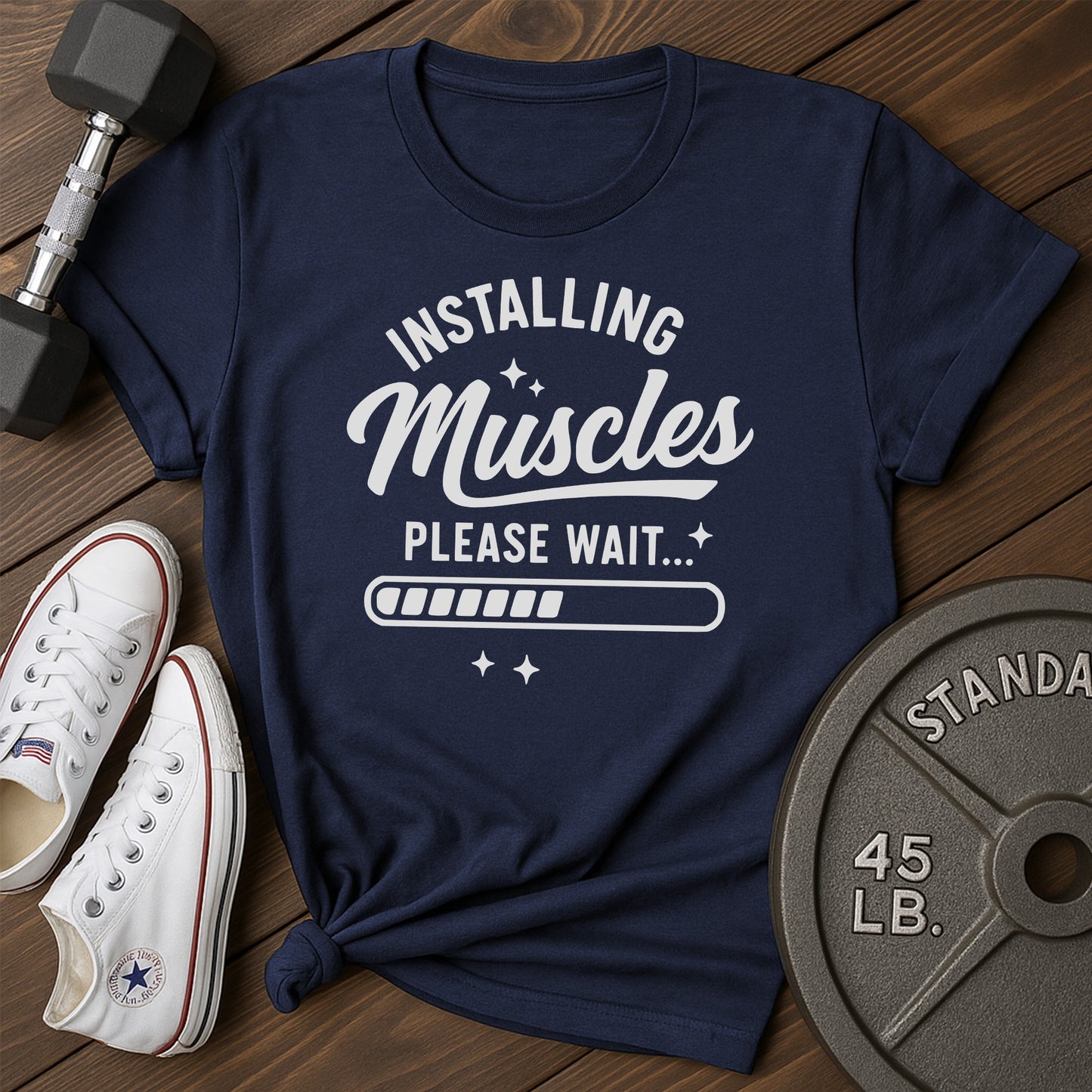 Installing Muscles Ag T-Shirt - blue - Installing Muscles AG Blue.jpg