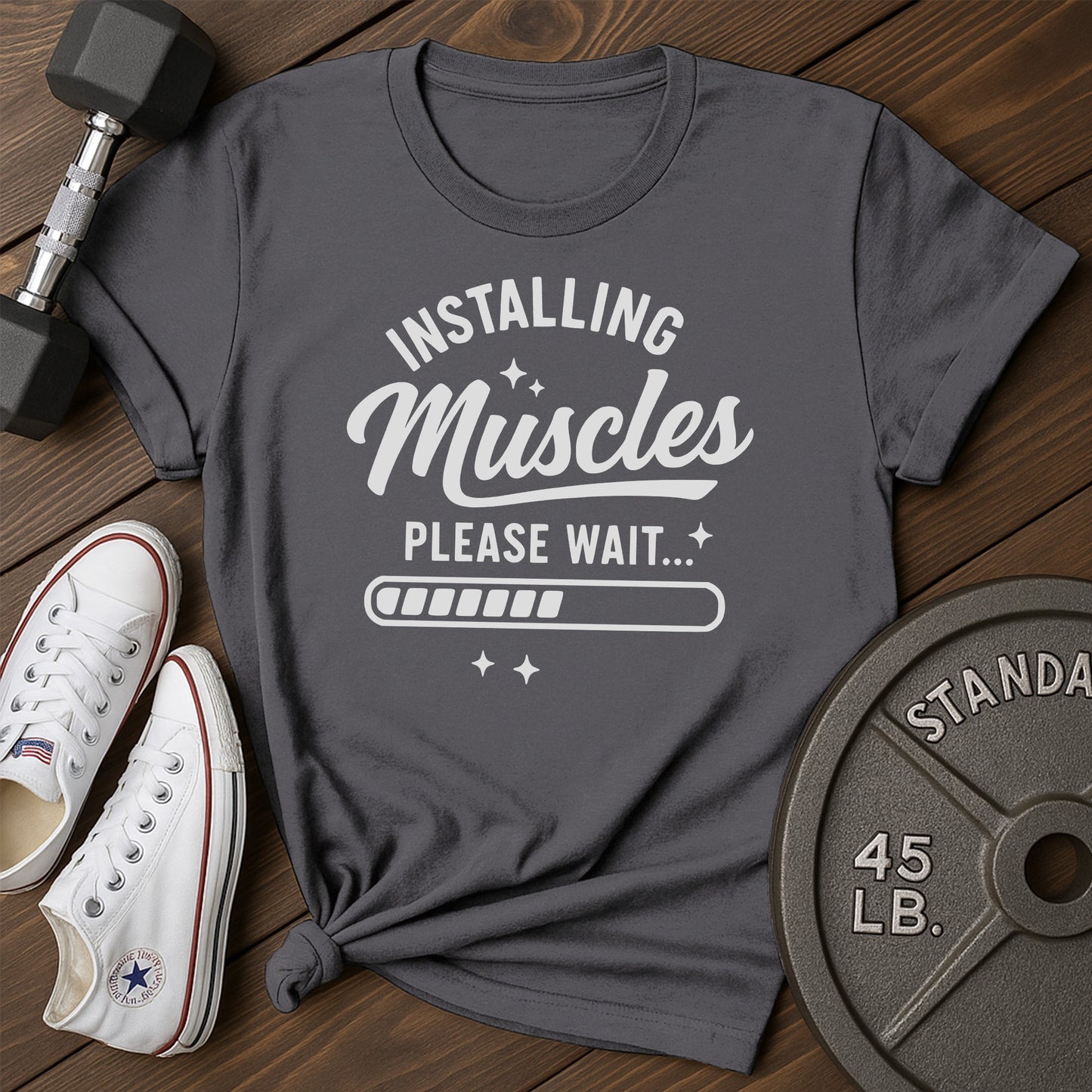 Installing Muscles Ag T-Shirt - charcoal - Installing Muscles AG Charcoal.jpg