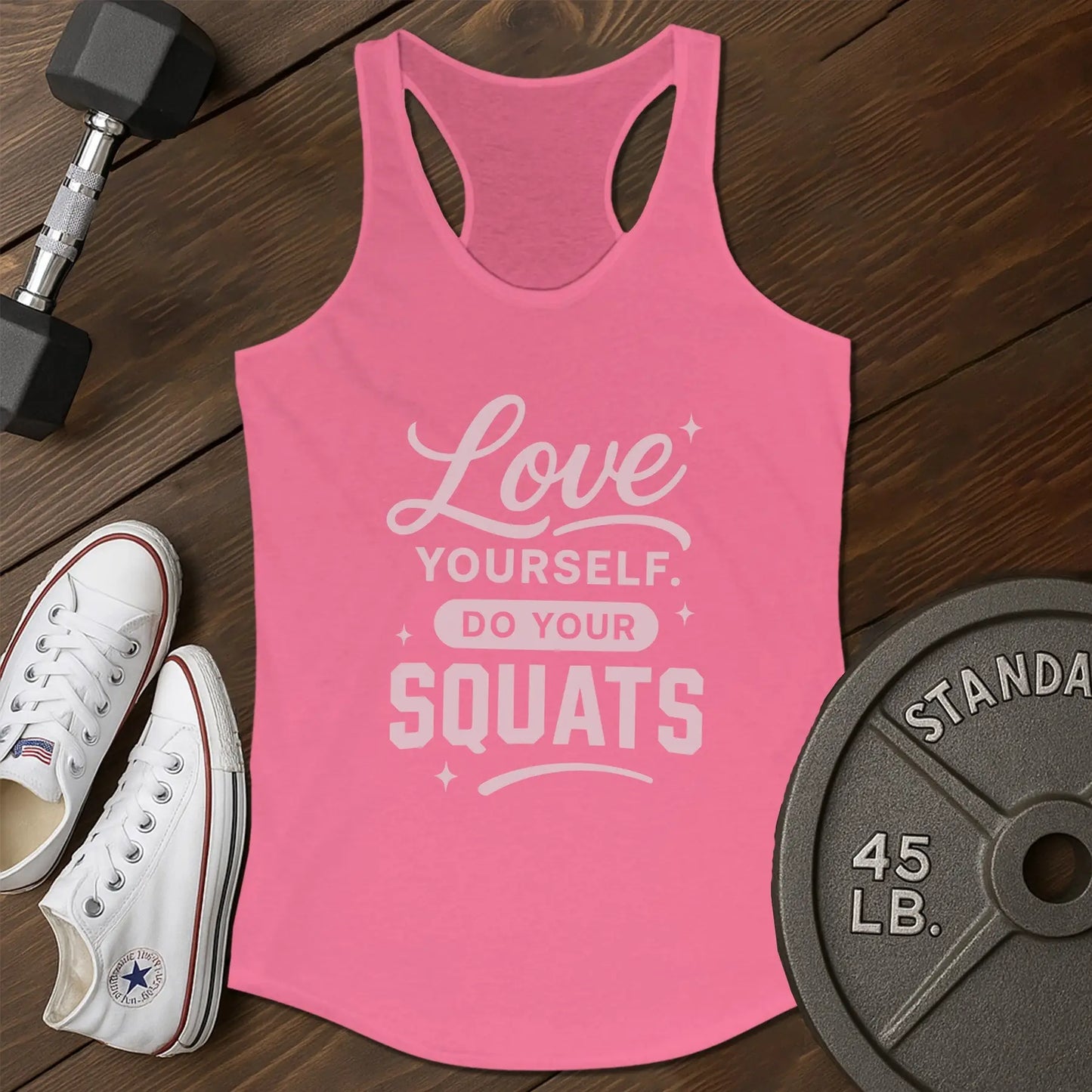 Love yourself aj Tank - pink - Love Yourself AJ tank Pink.jpg
