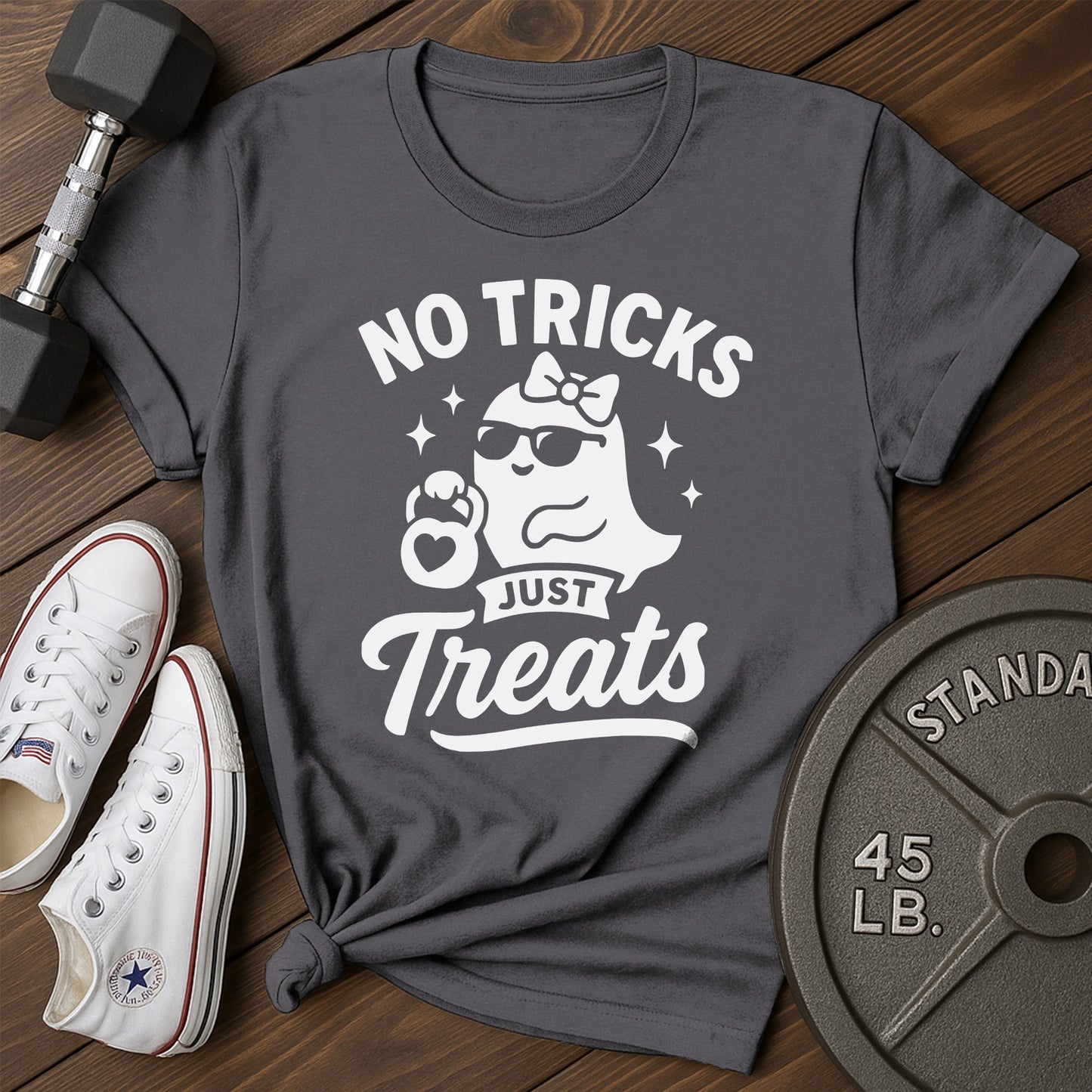 No tricks an T-Shirt - charcoal - No Tricks AN Charcoal.jpg