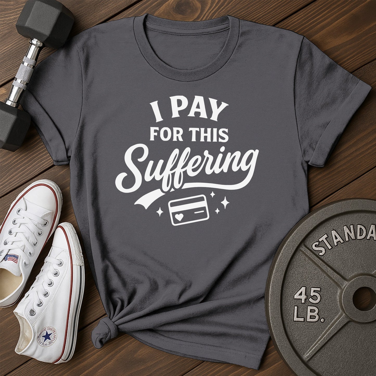 Paid suffering an T-Shirt - charcoal - Paid Suffering AN Charcoal.jpg