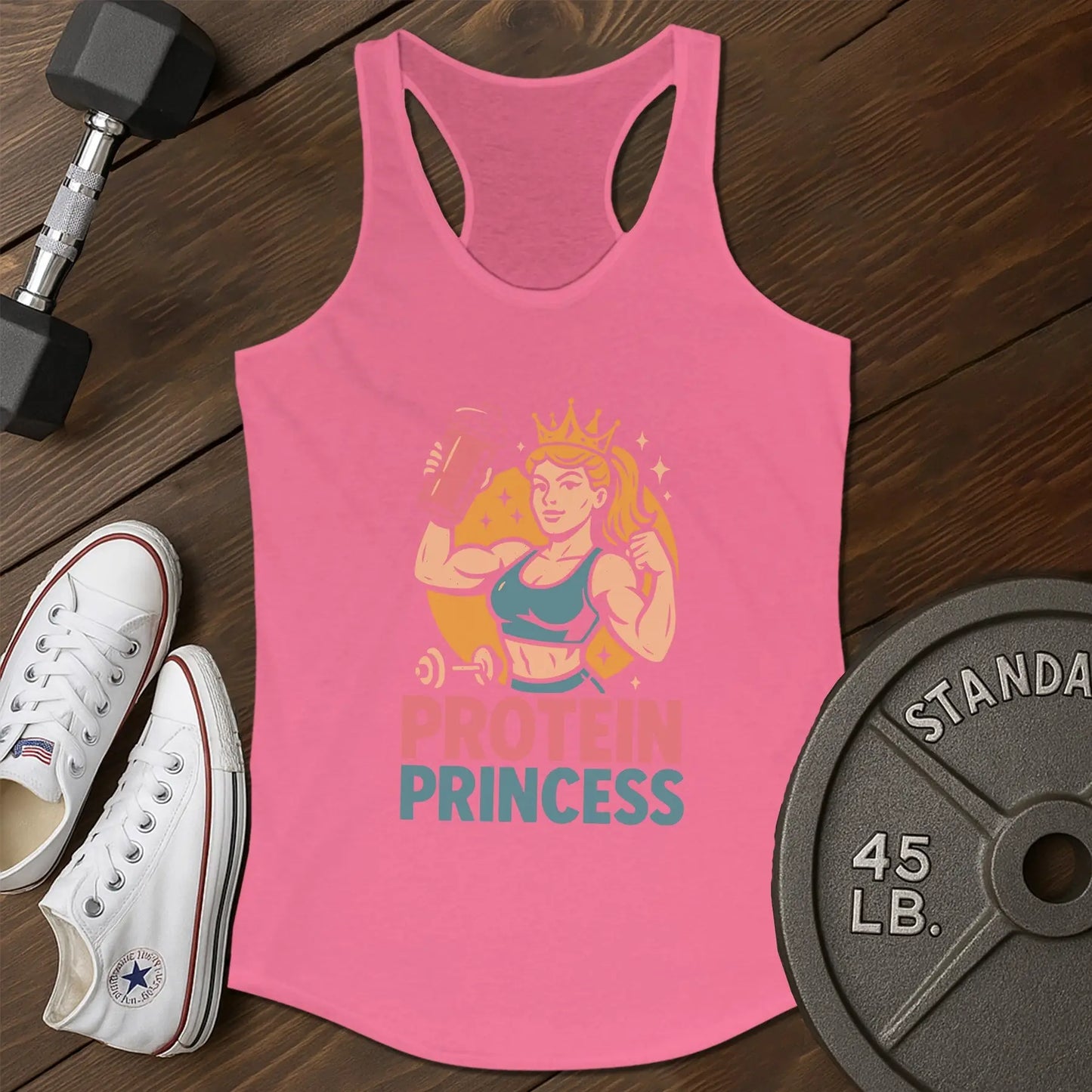 Protein queen ao Tank - pink - Protein Queen AO tank Pink.jpg