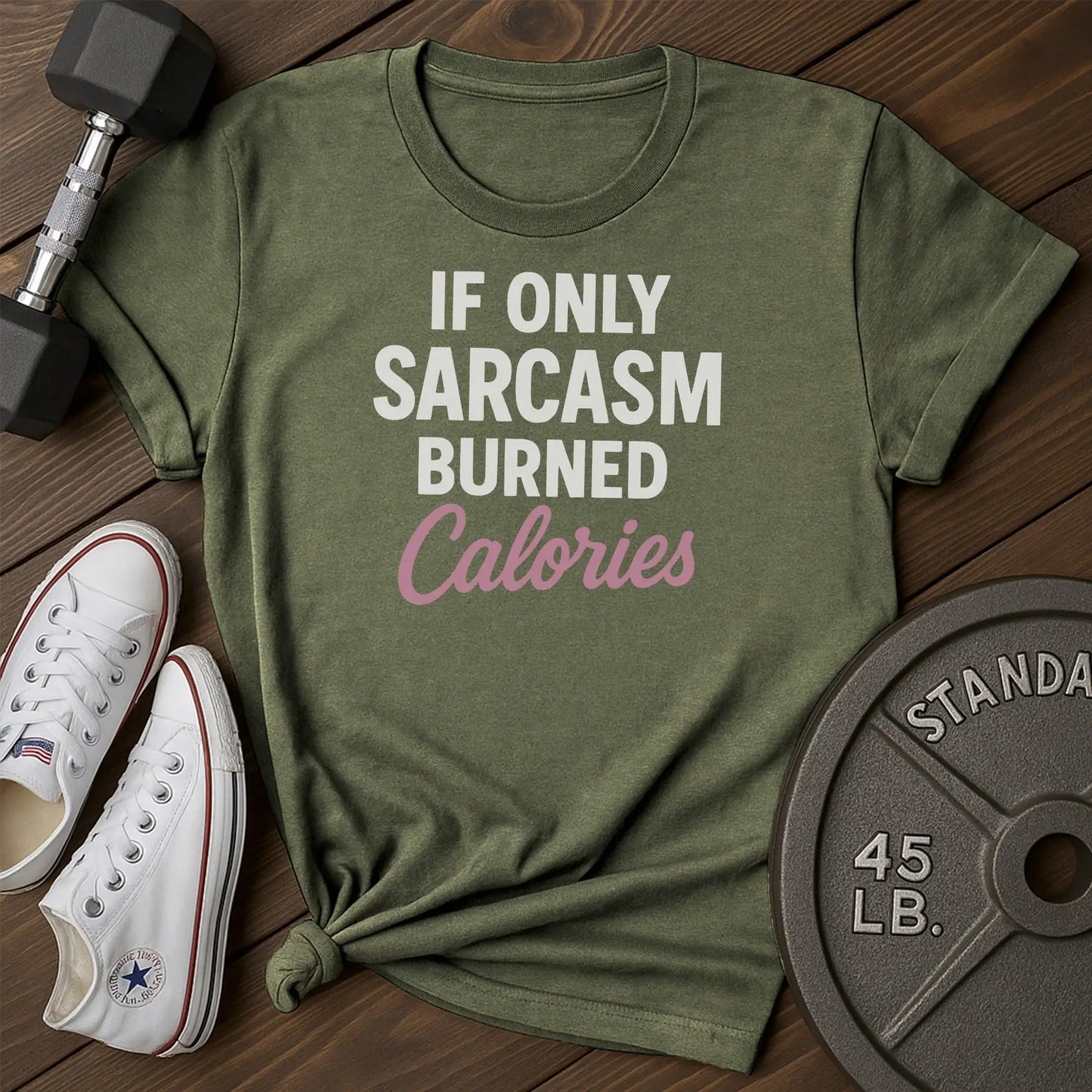 Sarcasm calories av T-Shirt - green - Sarcasm Calories AV Green.jpg