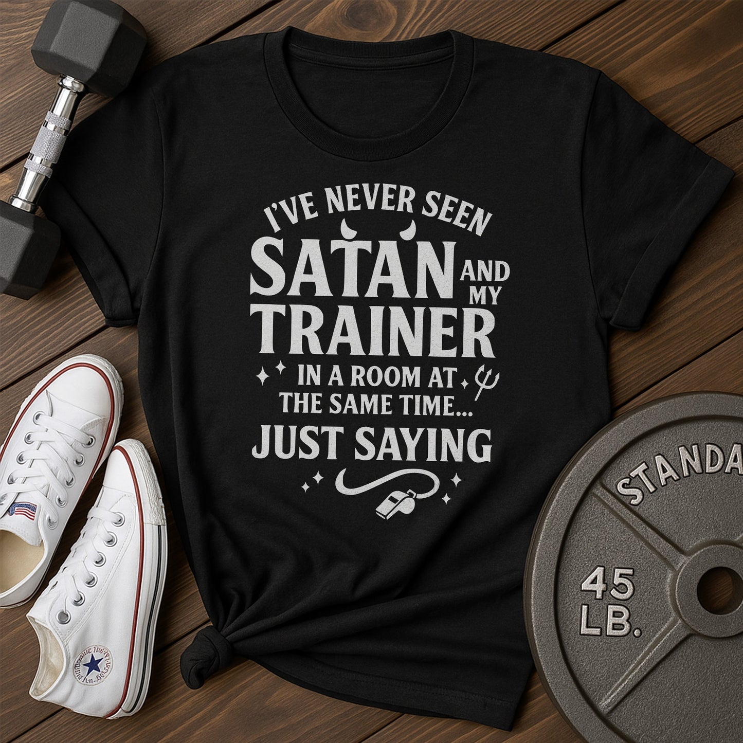 Satan trainer an T-Shirt - black - Satan Trainer AN Black.jpg
