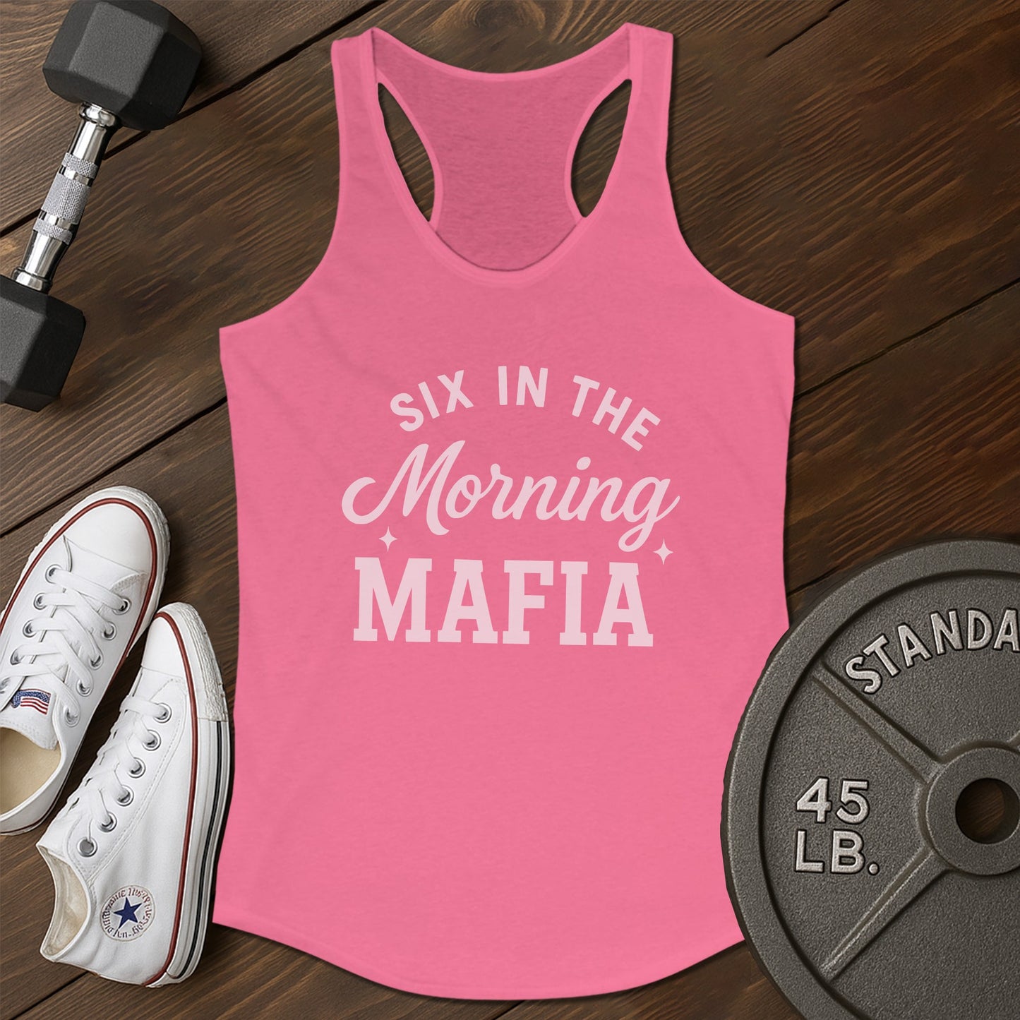 Six morning aj Tank - pink - Six Morning aj tank Pink.jpg