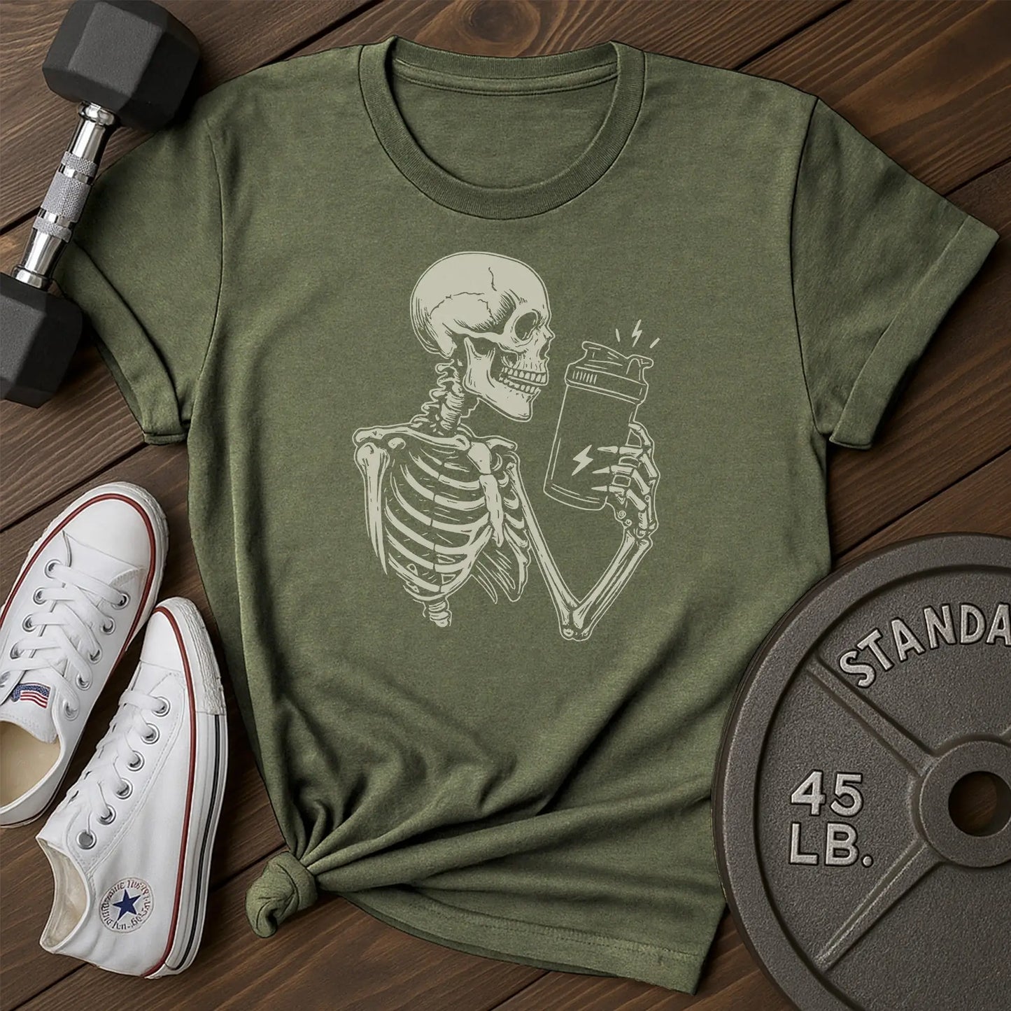 Skeletal sipper av T-Shirt - green - Skeletal Sipper AV Green.jpg