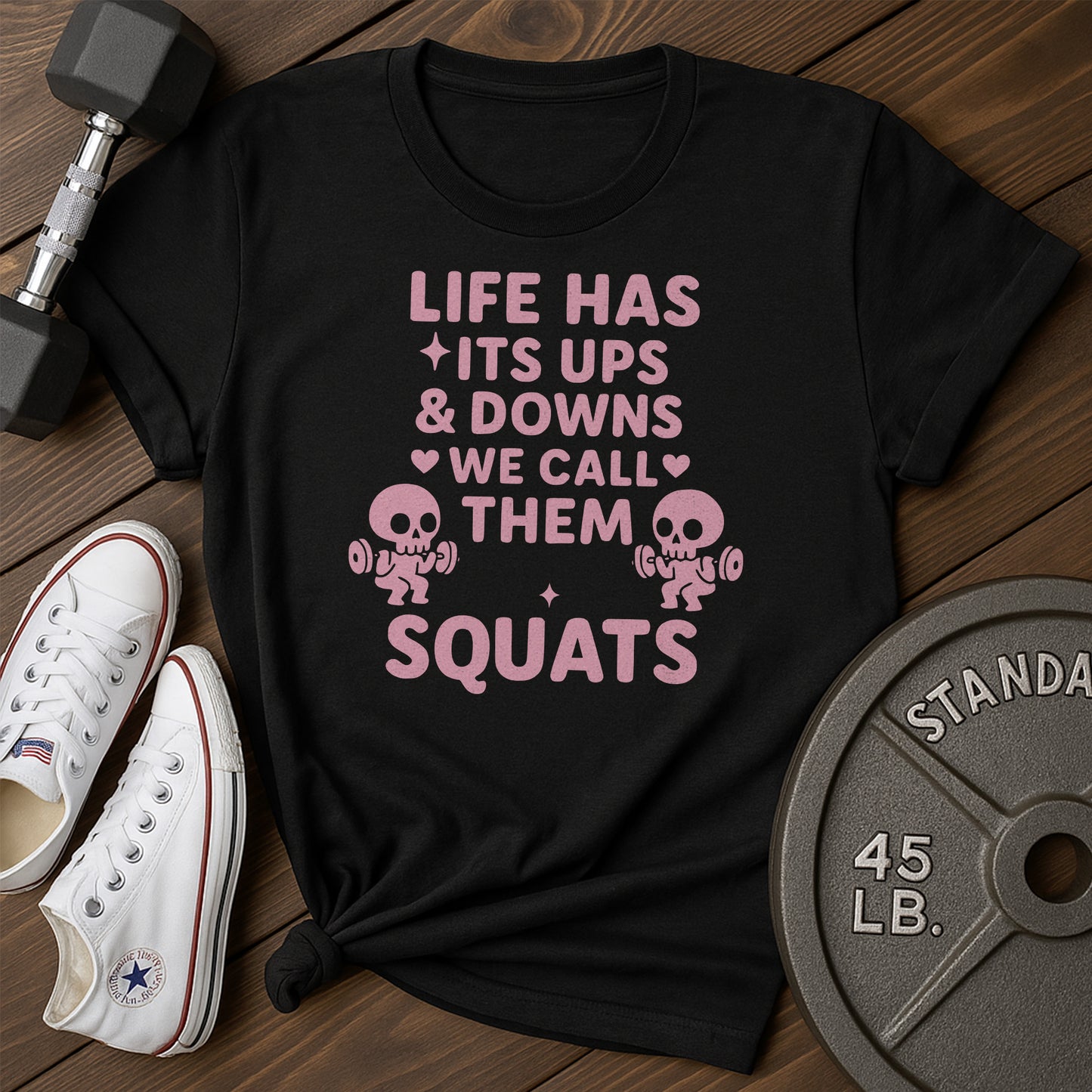 Skull Squats Ab T-Shirt