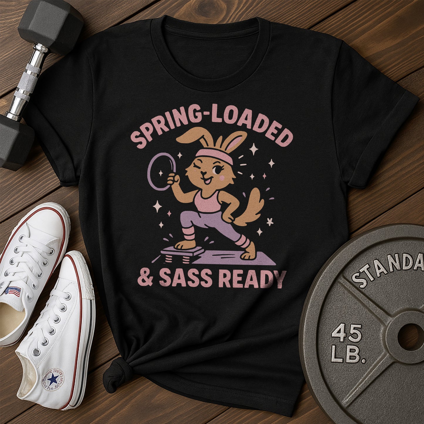 Spring-Loaded Sass Ab T-Shirt