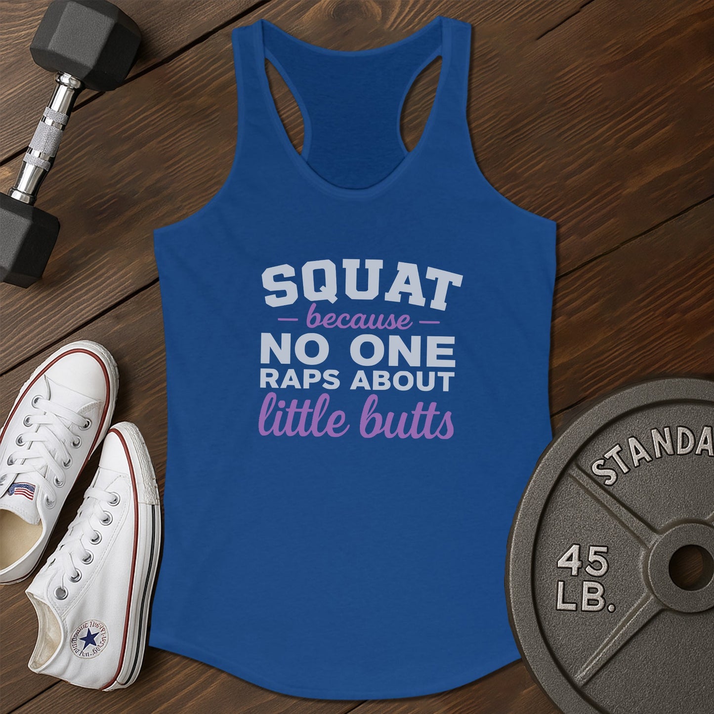Squat Af Tank - blue - Squat AF tank Blue.jpg