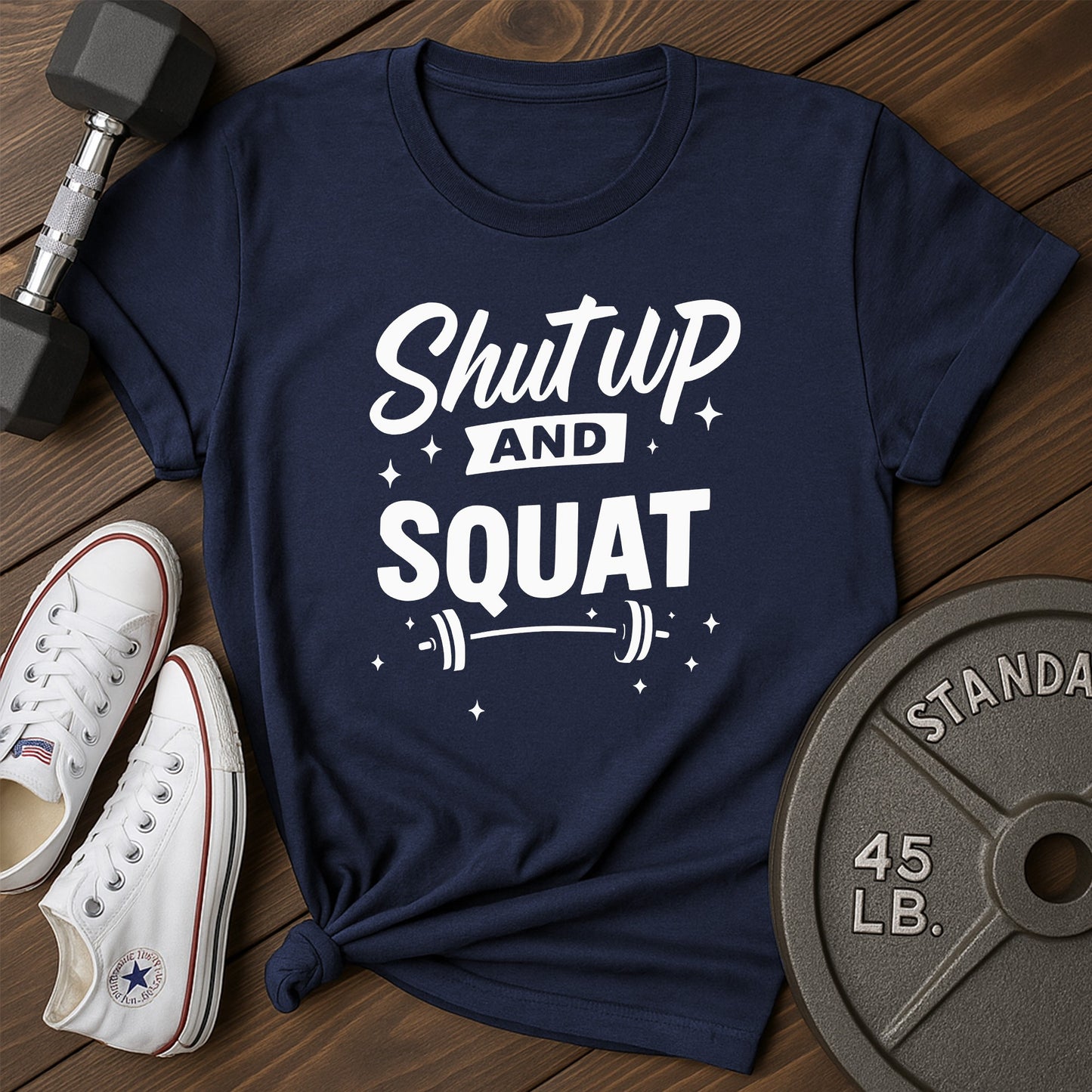 Squat loud an T-Shirt - blue - Squat Loud AN Blue.jpg
