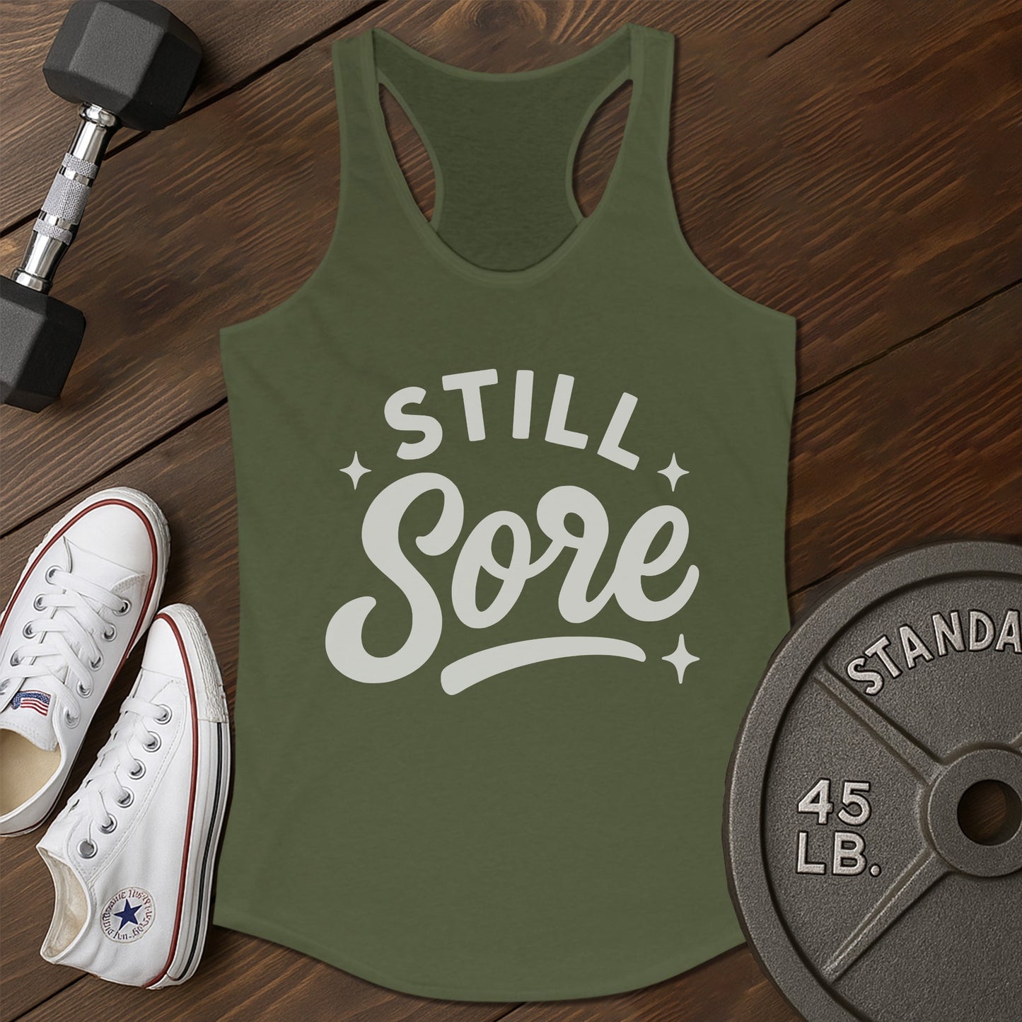 Still sore aj Tank - green - Still Sore AJ tank Green.jpg