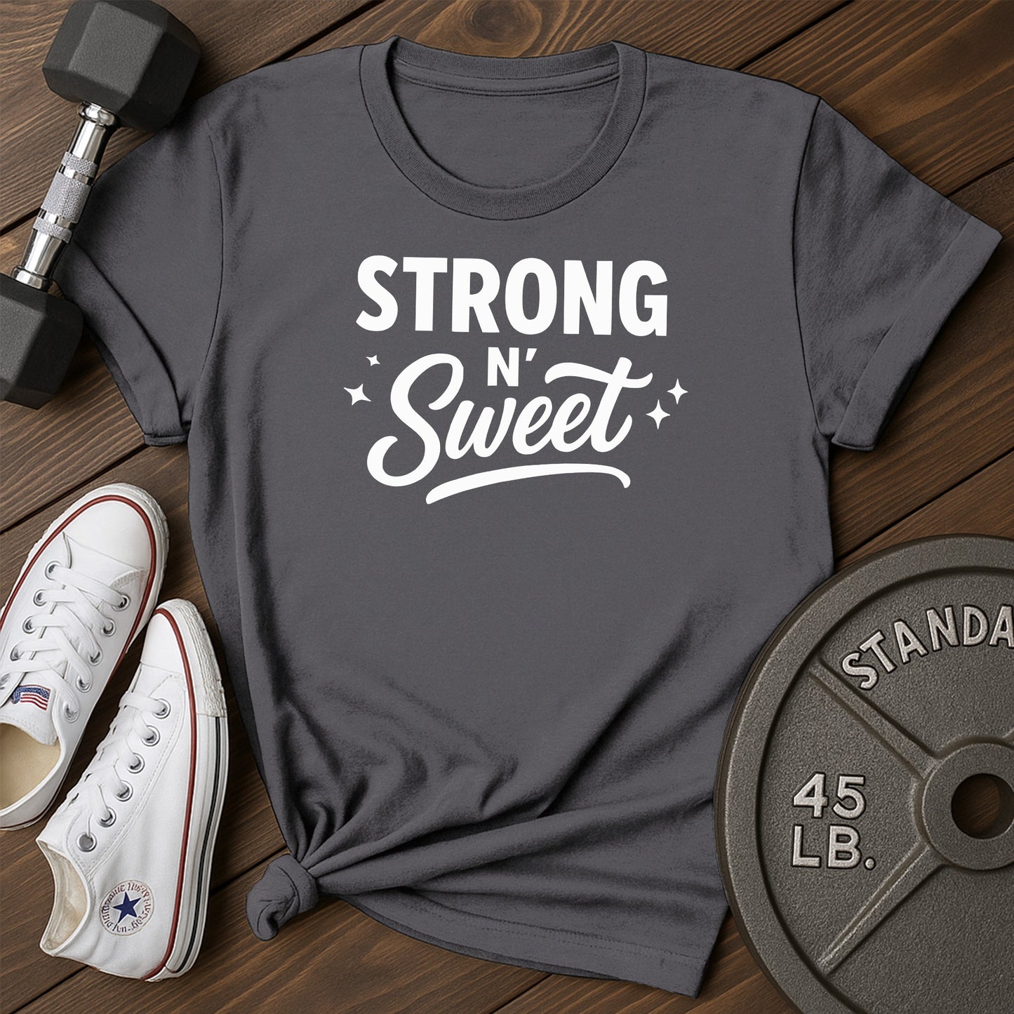 Strong sweet an T-Shirt - charcoal - Strong Sweet AN Charcoal.jpg