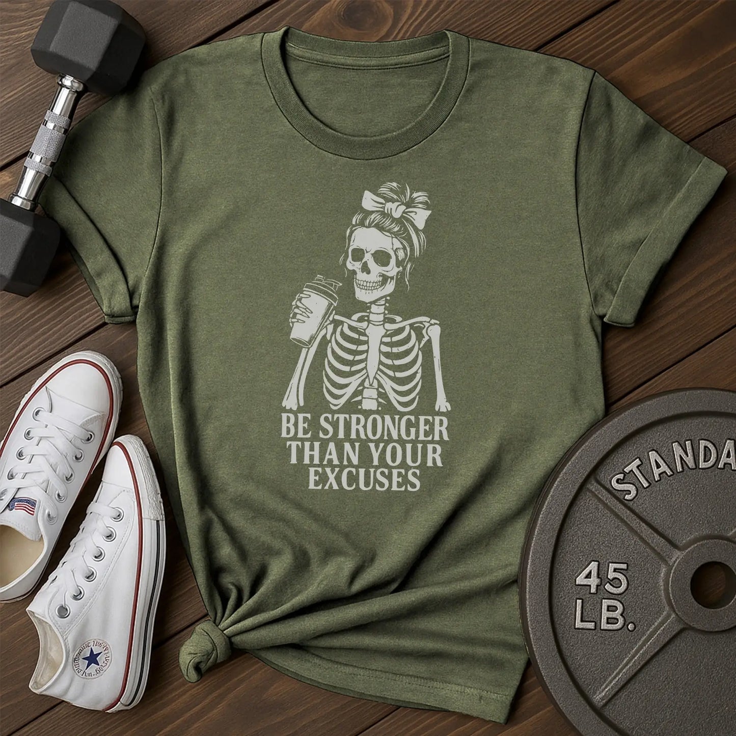 Stronger bones av T-Shirt - green - Stronger Bones AV Green.jpg