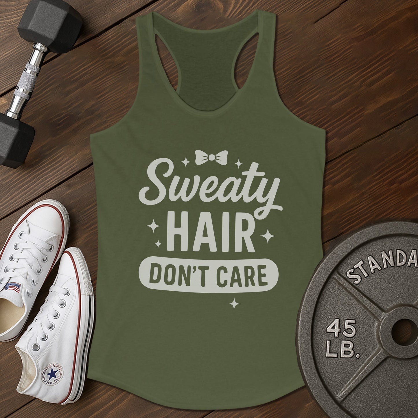 Sweaty hair aj Tank - green - Sweaty Hair AJ tank Green.jpg