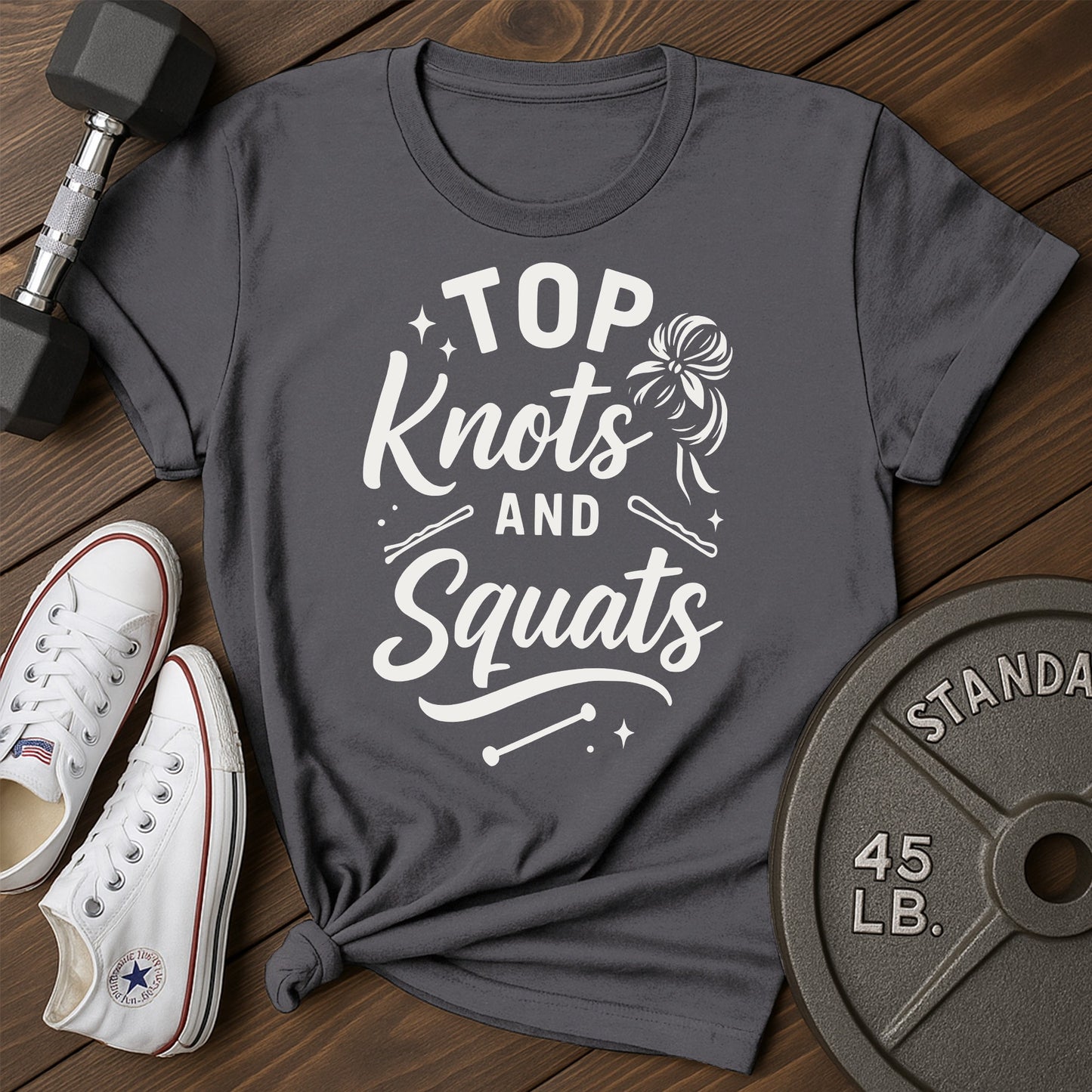 Top Knots Ag T-Shirt - charcoal - Top Knots AG Charcoal.jpg