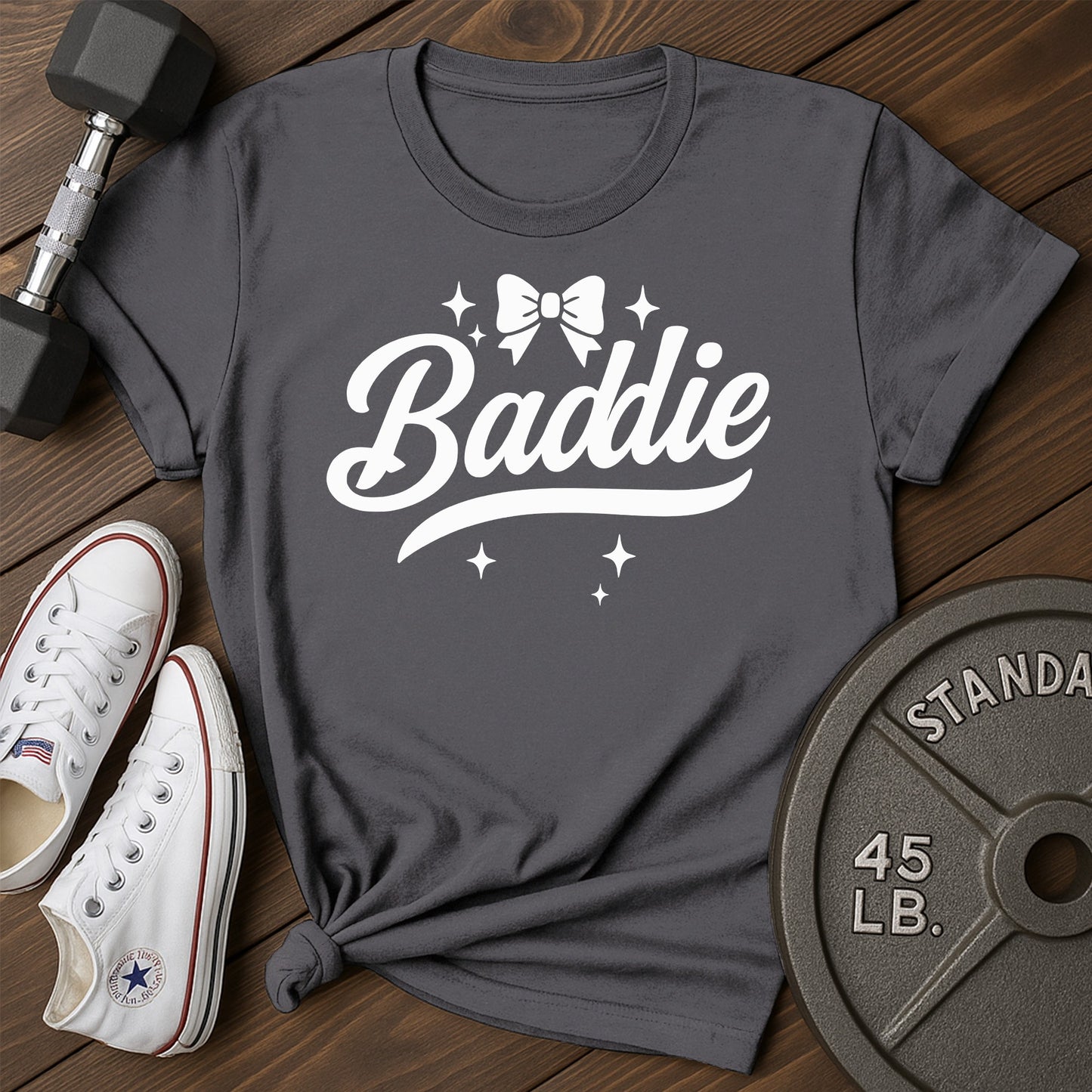 Urban baddie an T-Shirt - charcoal - Urban Baddie AN Charcoal.jpg