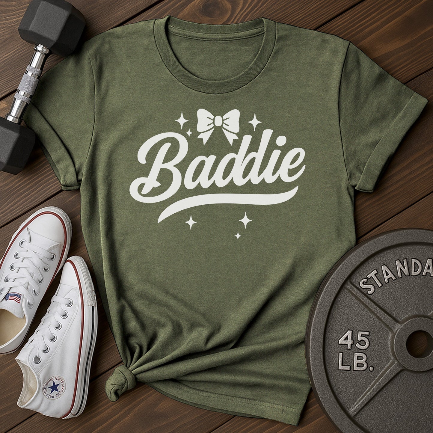 Urban baddie an T-Shirt - green - Urban Baddie AN Green.jpg