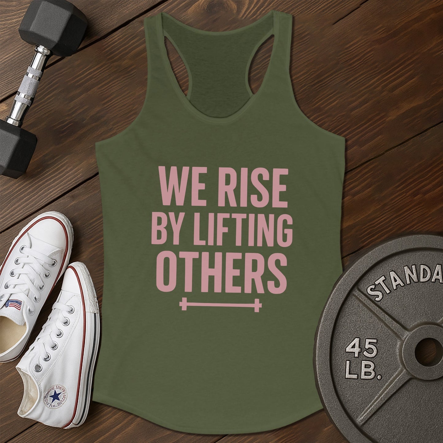 We rise al Tank - green - We Rise AL tank Green.jpg