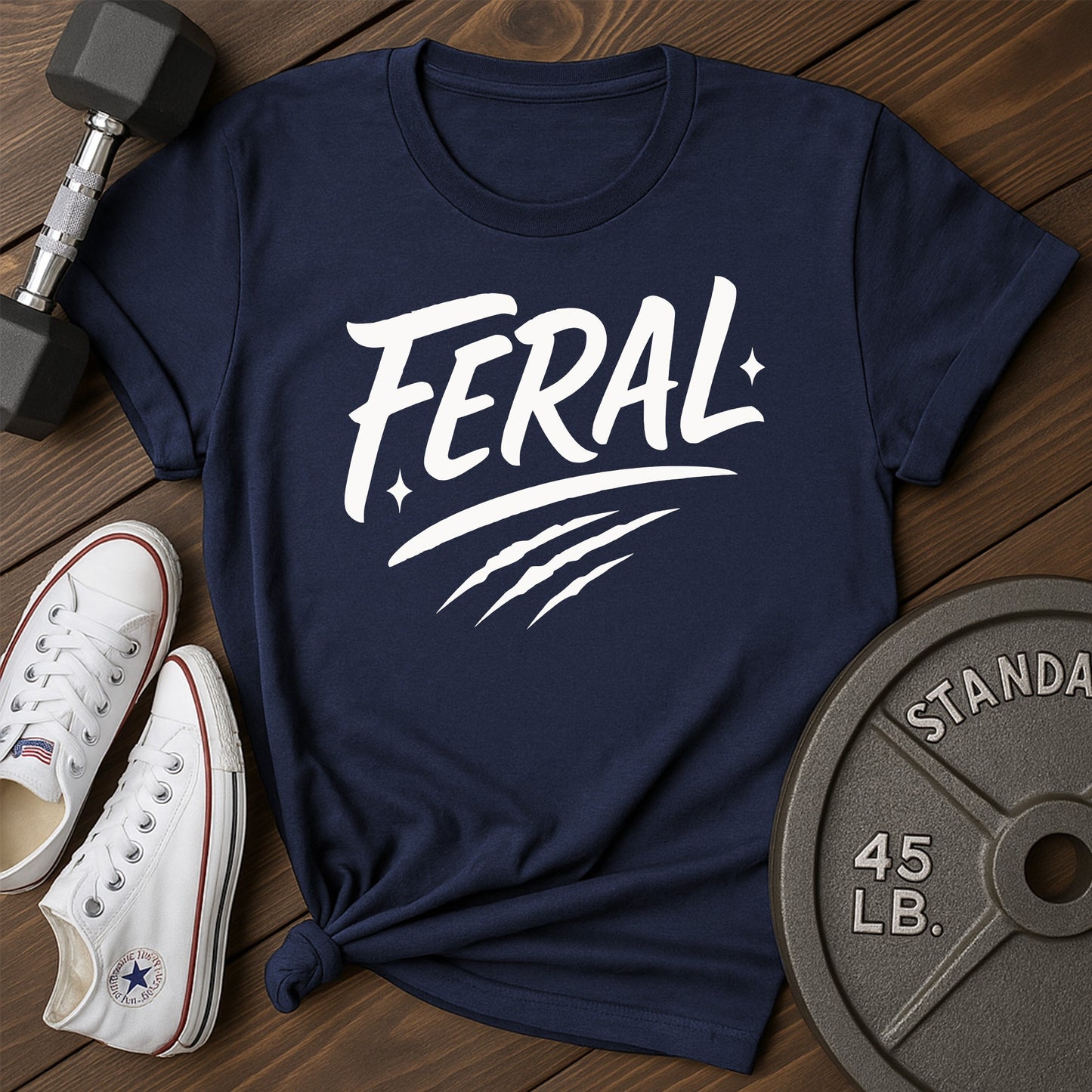 Wild feral an T-Shirt - blue - Wild Feral AN Blue.jpg