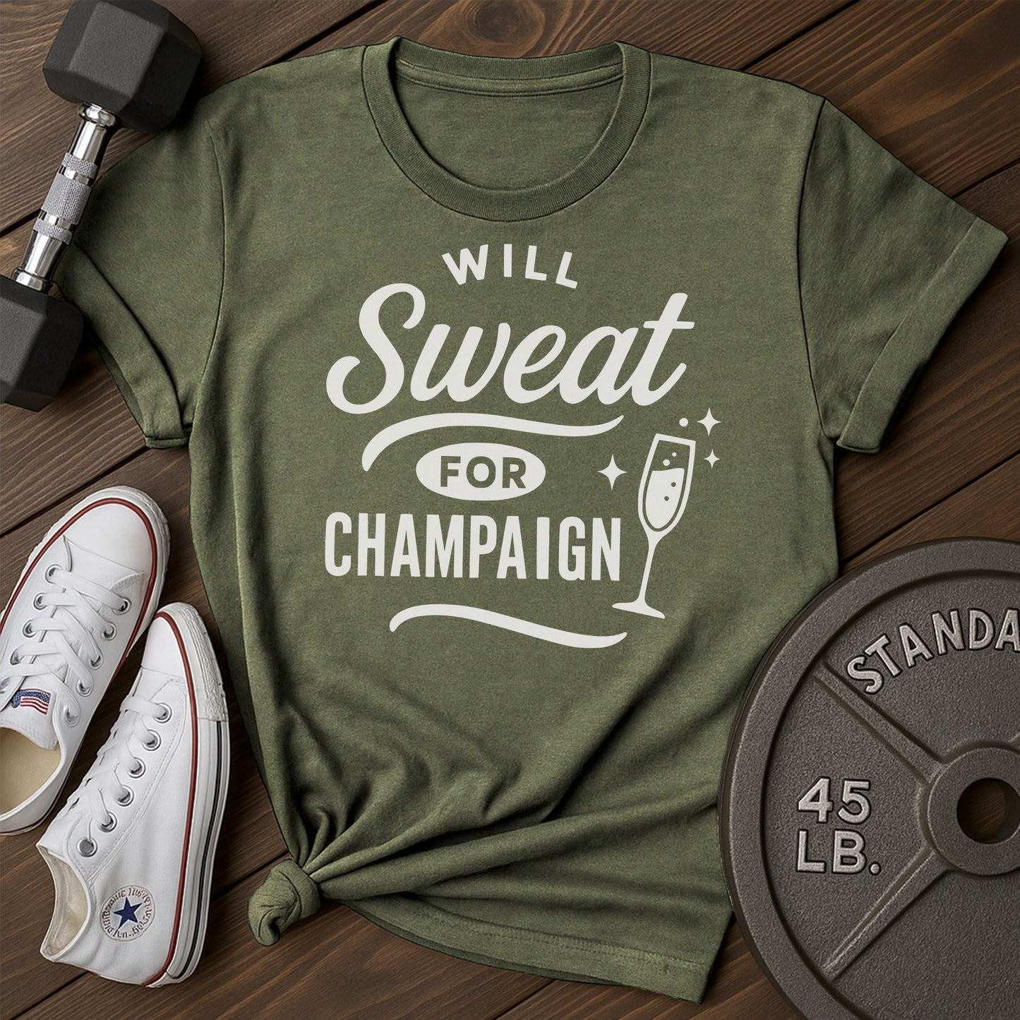 Will sweat aj T-Shirt - green - Will Sweat AJ Green.jpg