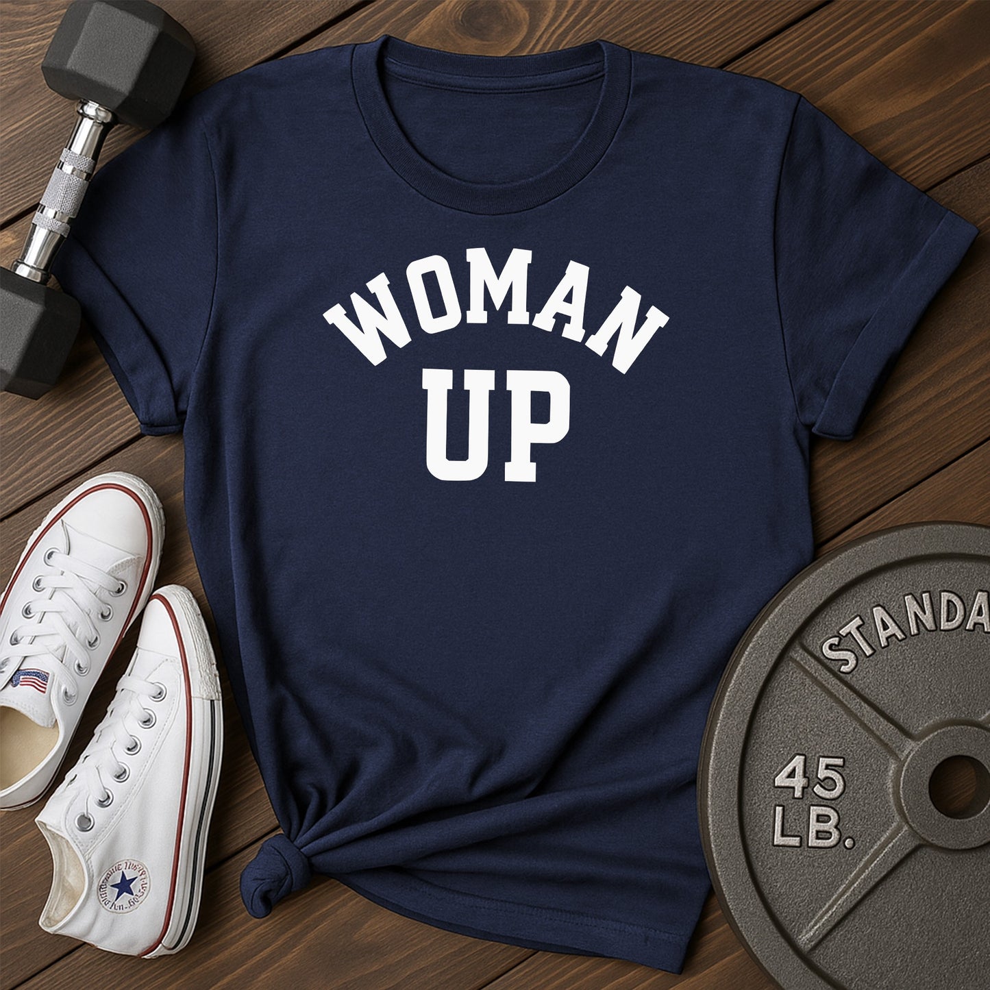 Woman up af t-shirt - blue - Woman Up AF T-Shirt shirt5 Blue.jpg