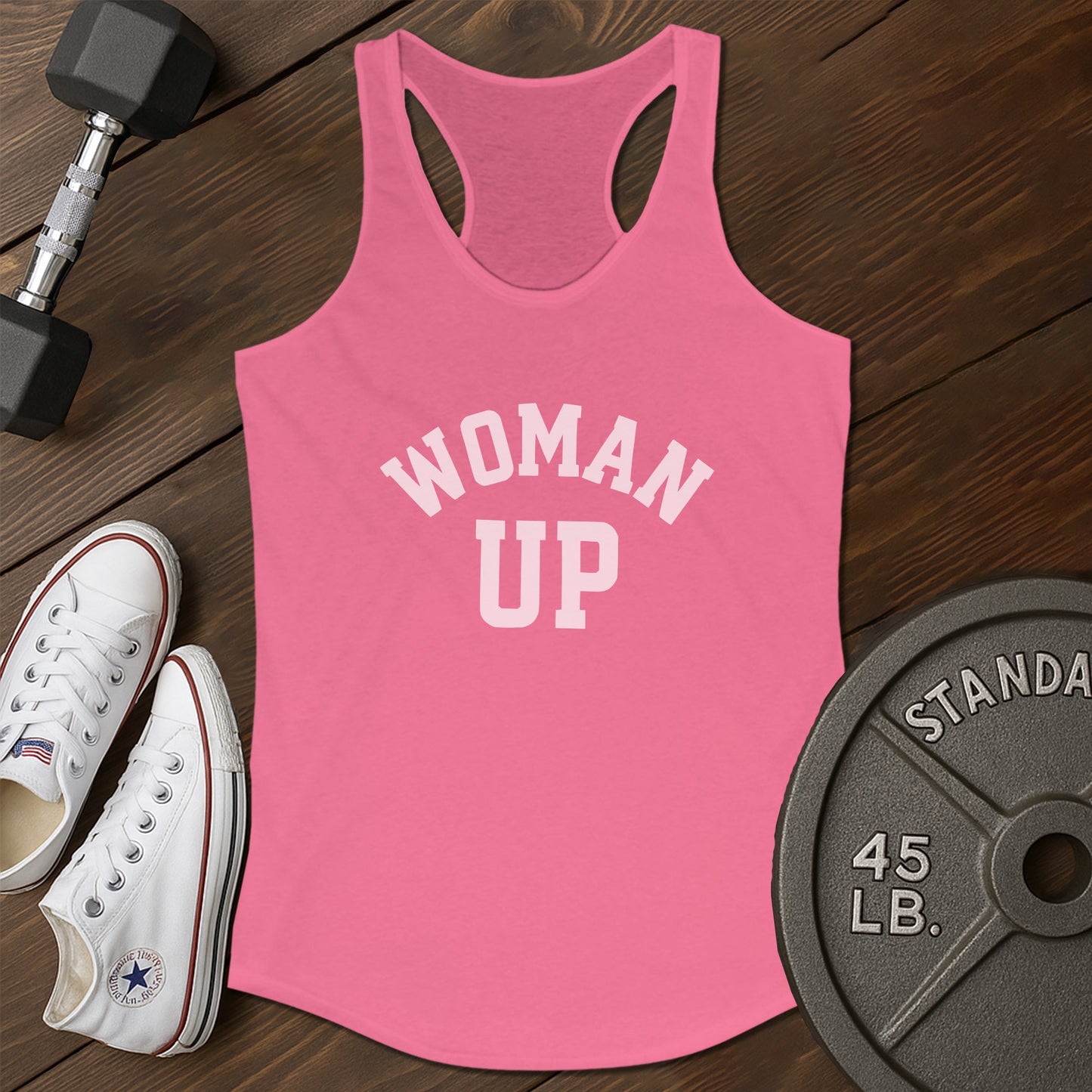 Woman Up Af Tank - pink - Woman Up AF tank Pink.jpg