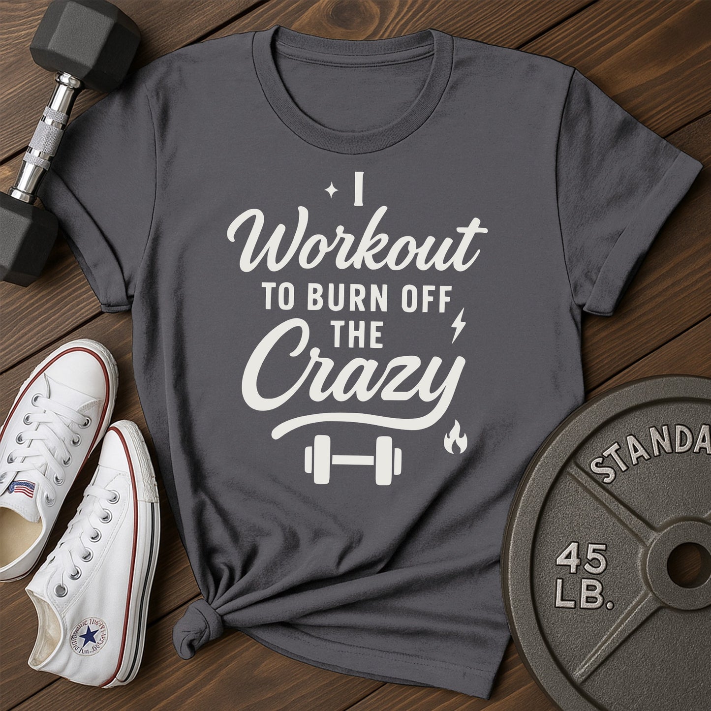 Workout Burn Ag T-Shirt - charcoal - Workout Burn AG Charcoal.jpg