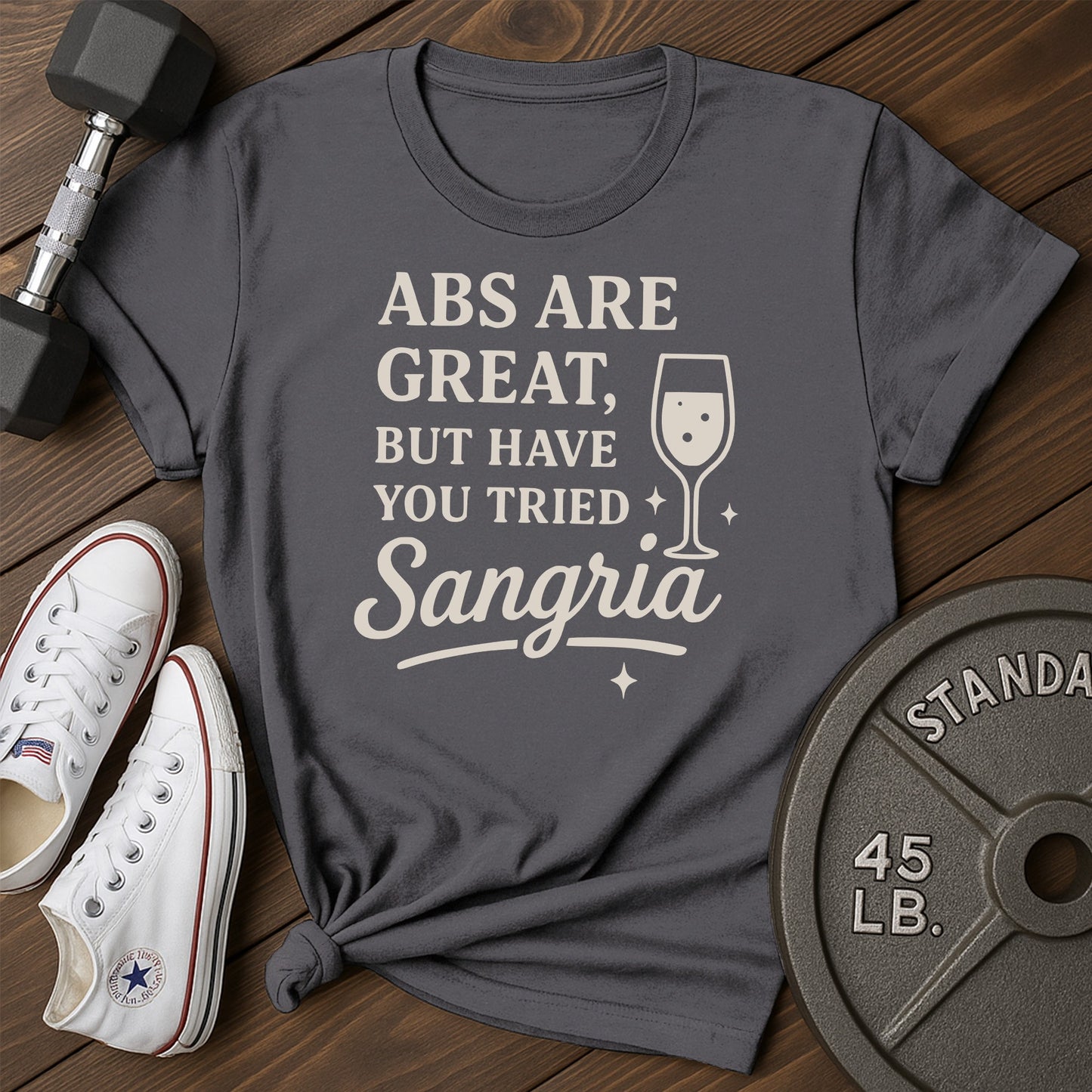 Abs sangria am T-Shirt - charcoal - abs sangria AM Charcoal.jpg