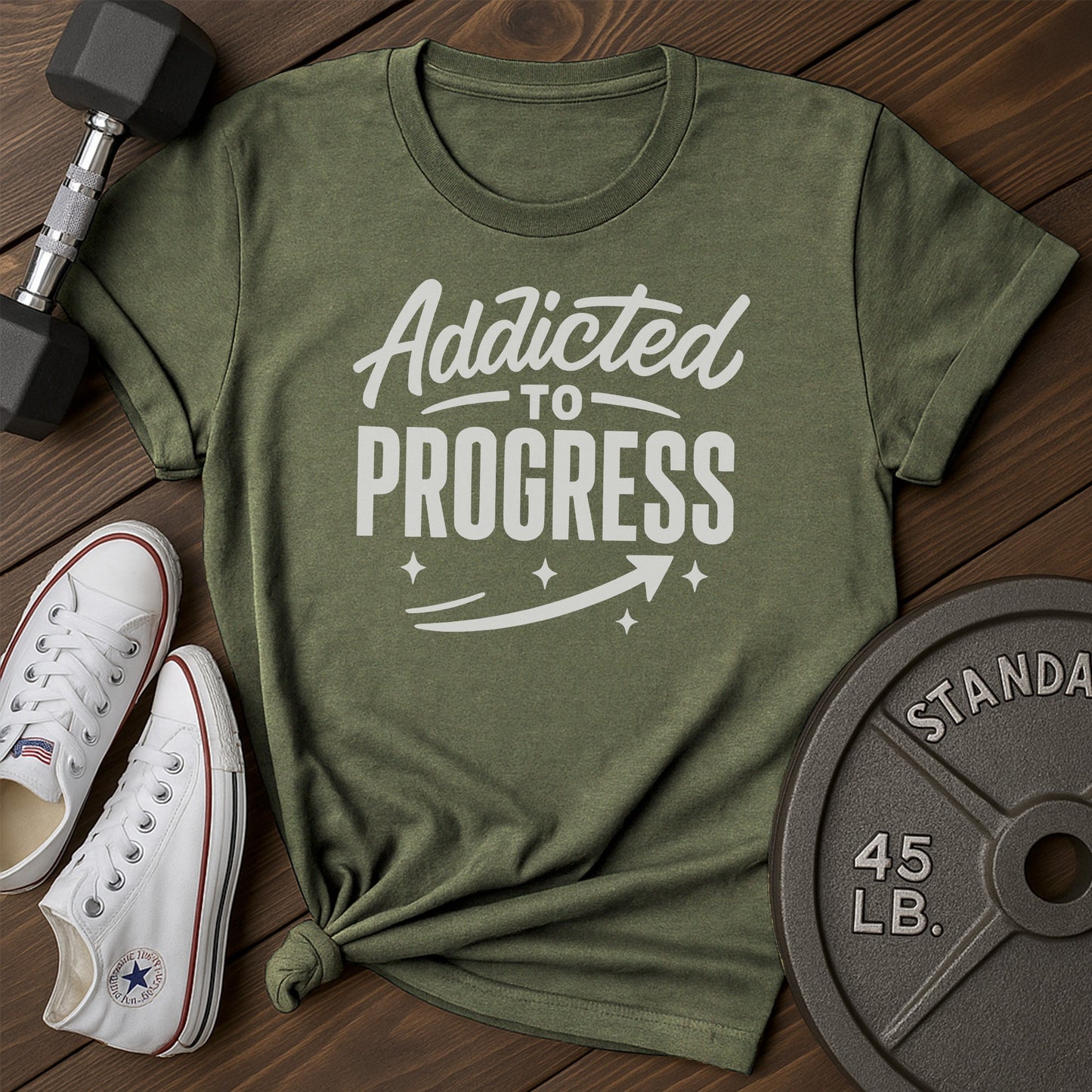 Addicted progress am T-Shirt - green - addicted progress AM Green.jpg