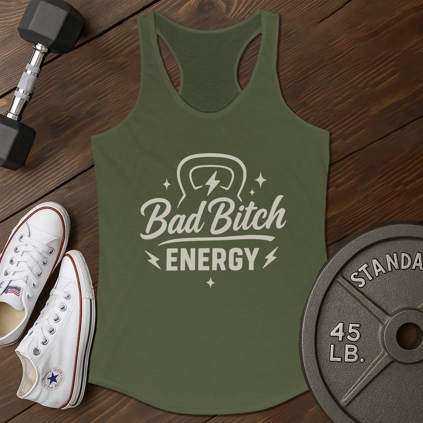 Bad bitch am Tank - green - bad bitch AM tank Green.jpg