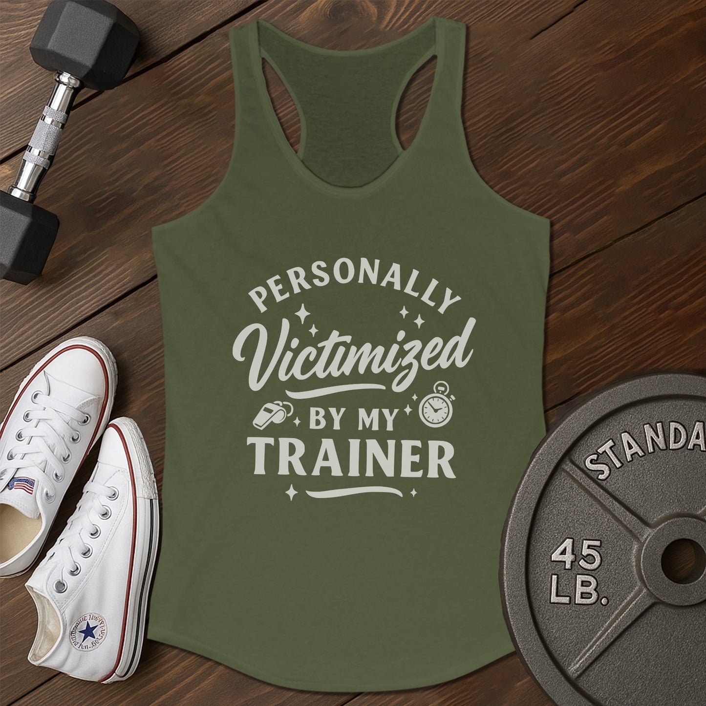 Strong pretty am Tank - green - strong pretty AM tank Green.jpg
