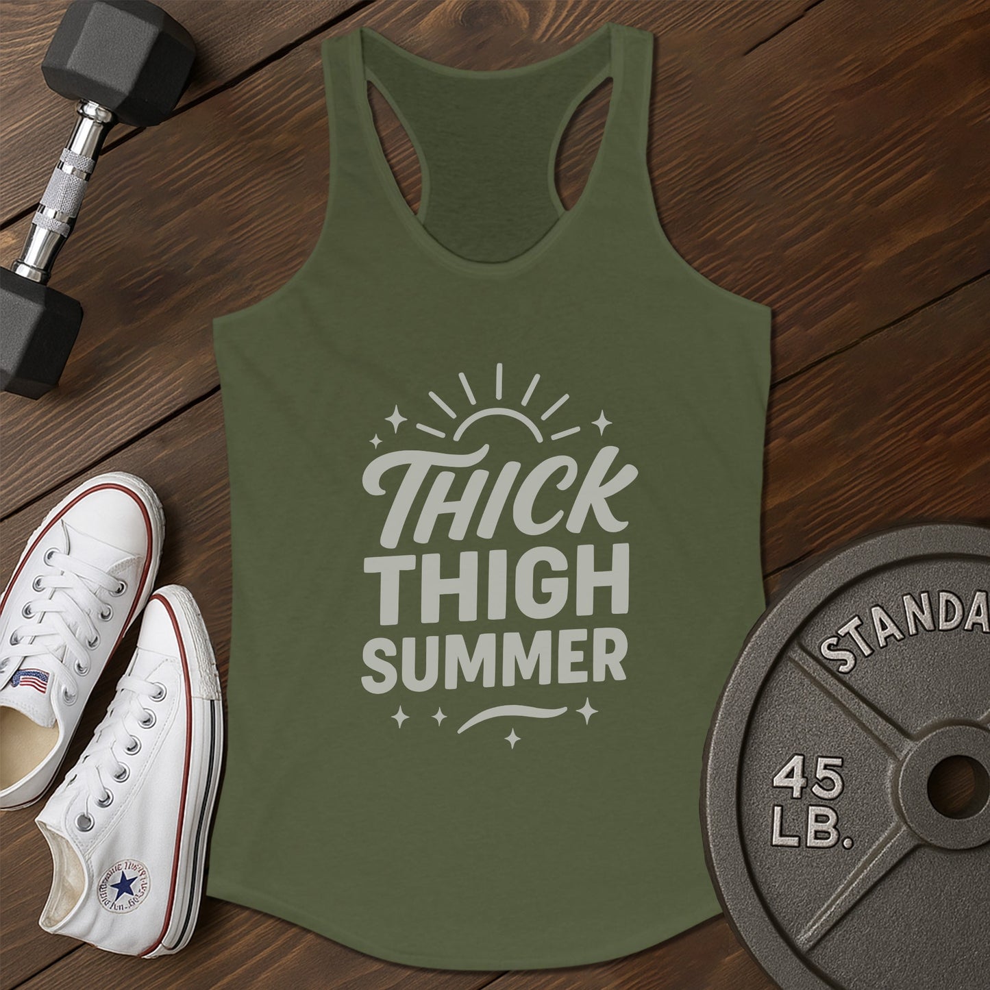 Thick thighs am Tank - green - thick thighs AM tank Green.jpg