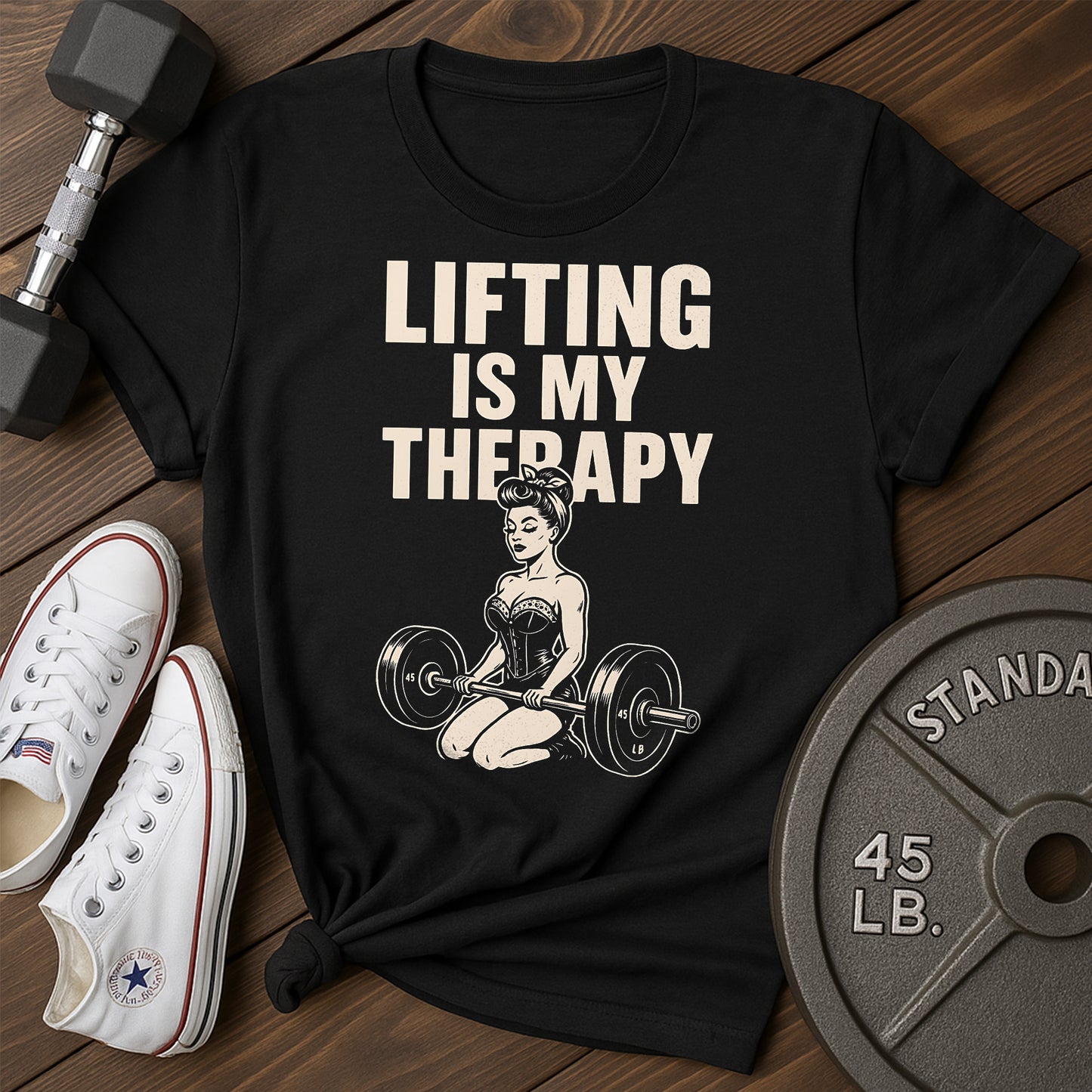 Woman, Barbell G T-Shirt