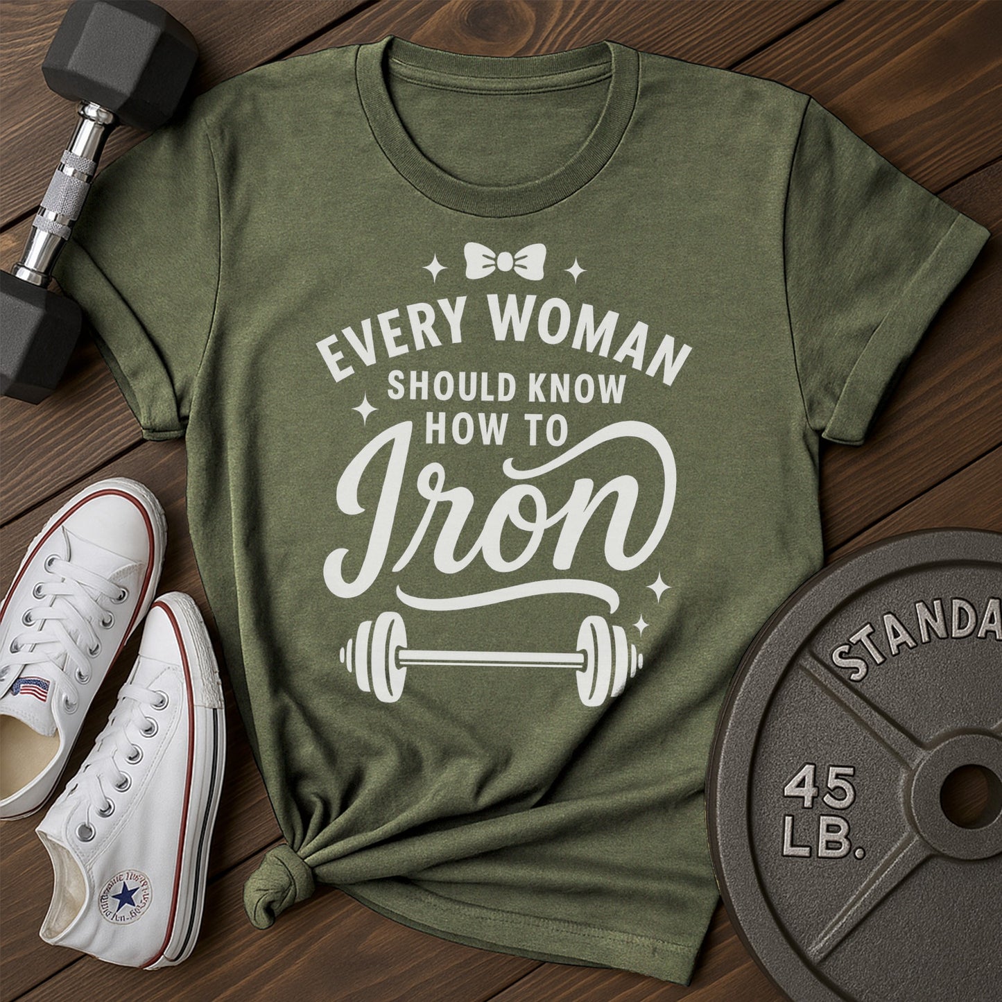 Woman iron am T-Shirt - green - woman iron AM Green.jpg