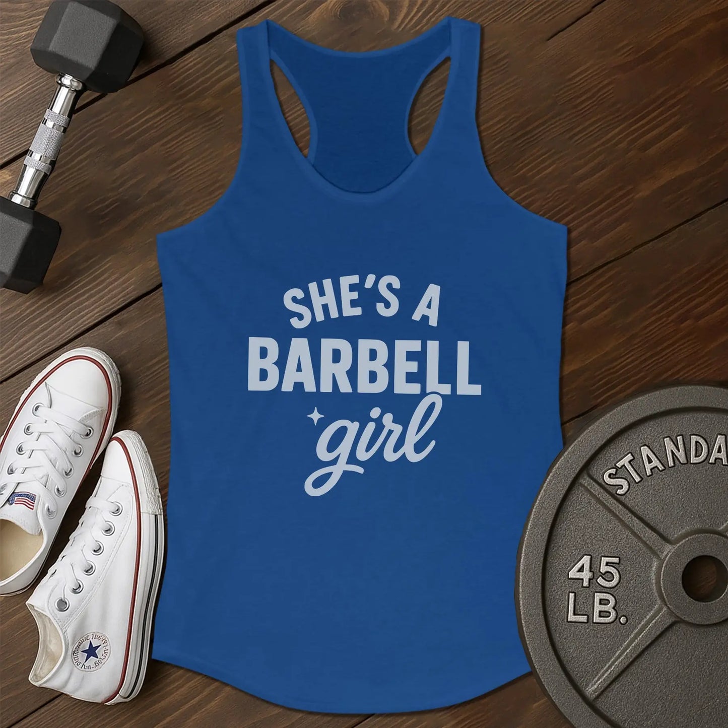 Barbell girl ap Tank - blue - Barbell Girl AP tank Blue.jpg