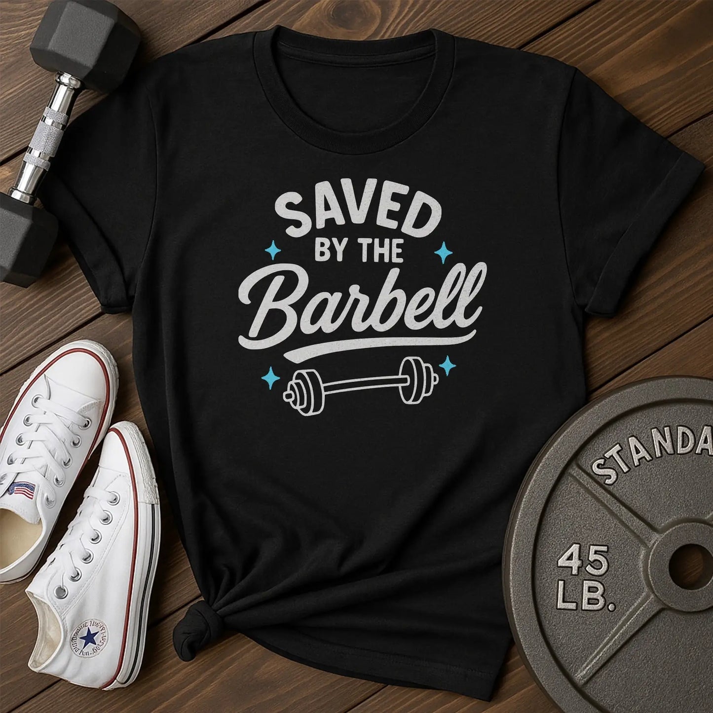 Barbell savior av T-Shirt - black - Barbell Savior AV Black.jpg