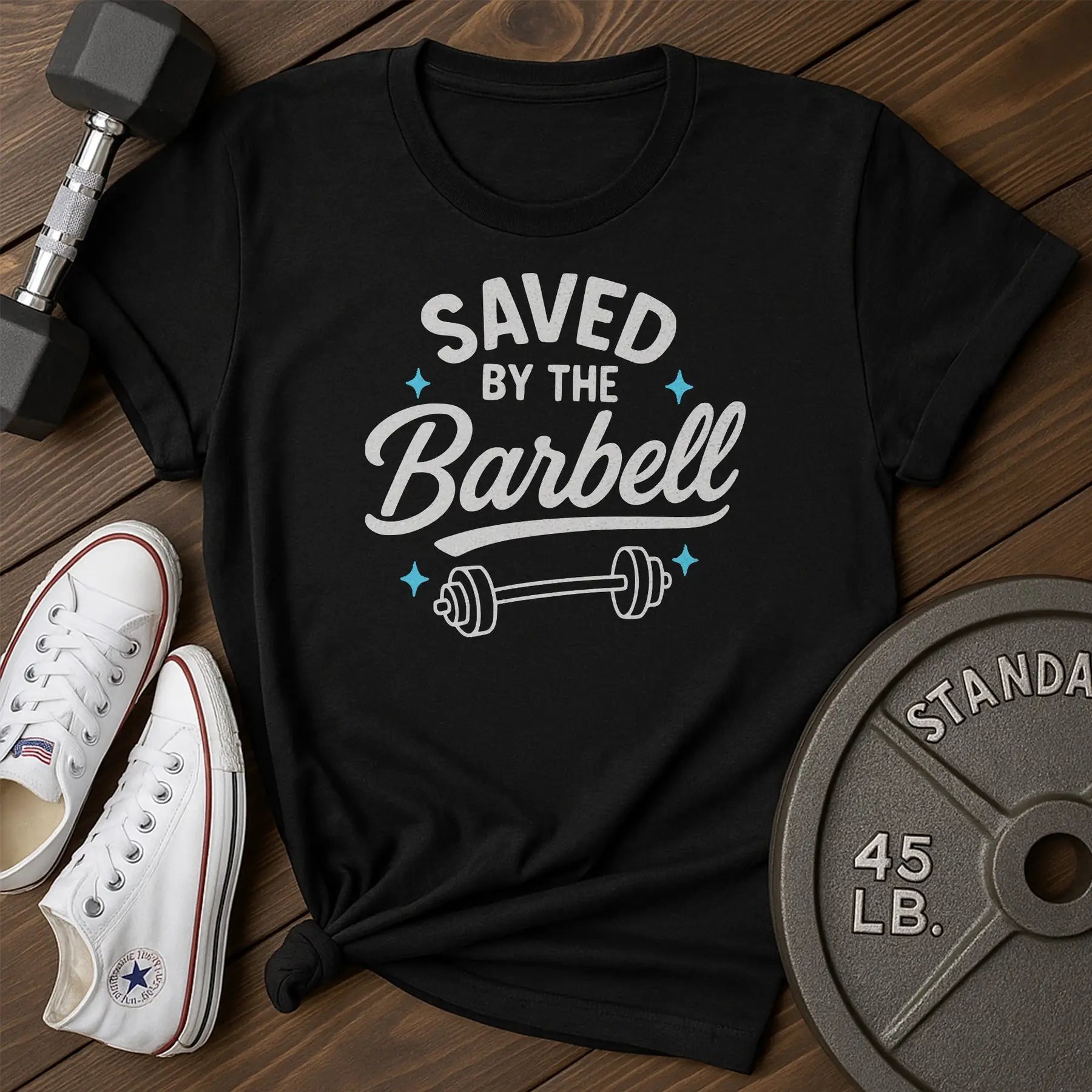 Barbell savior av T-Shirt - black - Barbell Savior AV Black.jpg