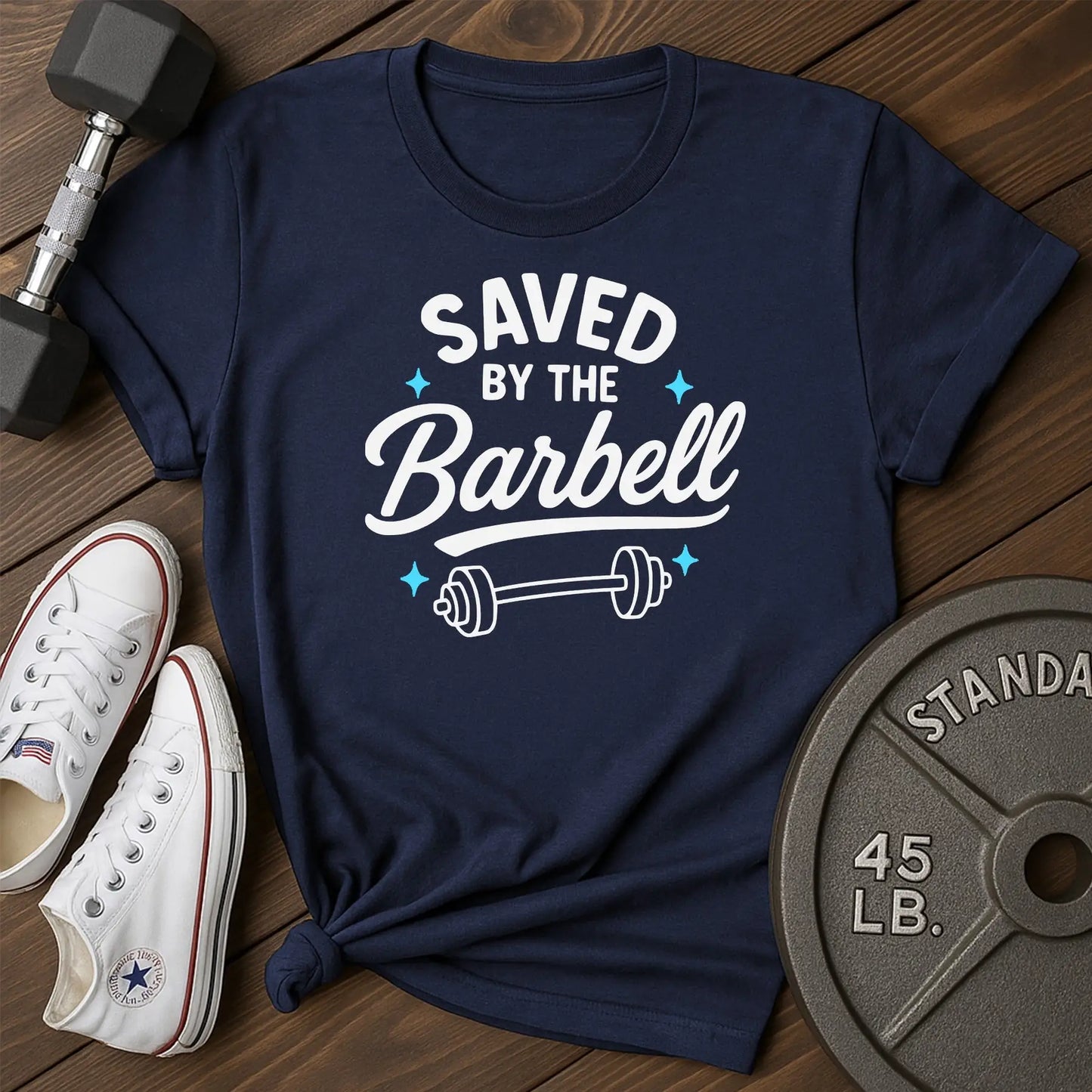 Barbell savior av T-Shirt - blue - Barbell Savior AV Blue.jpg